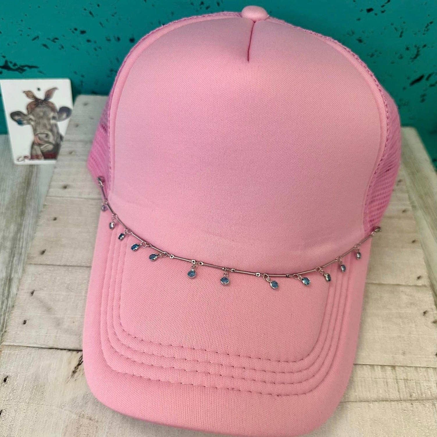 Trucker Hat Chains: SILVER CIRCLES OPEN