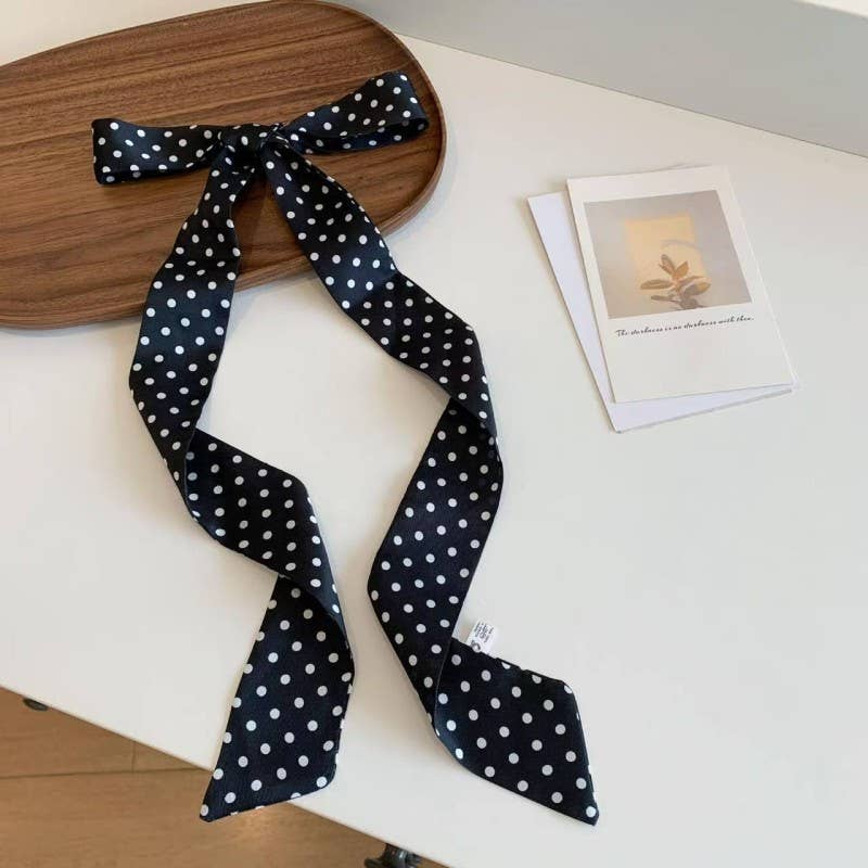 SOFT SILKY SKINNY TWILLY SCARF NECKLACE WRAP | 40SC695