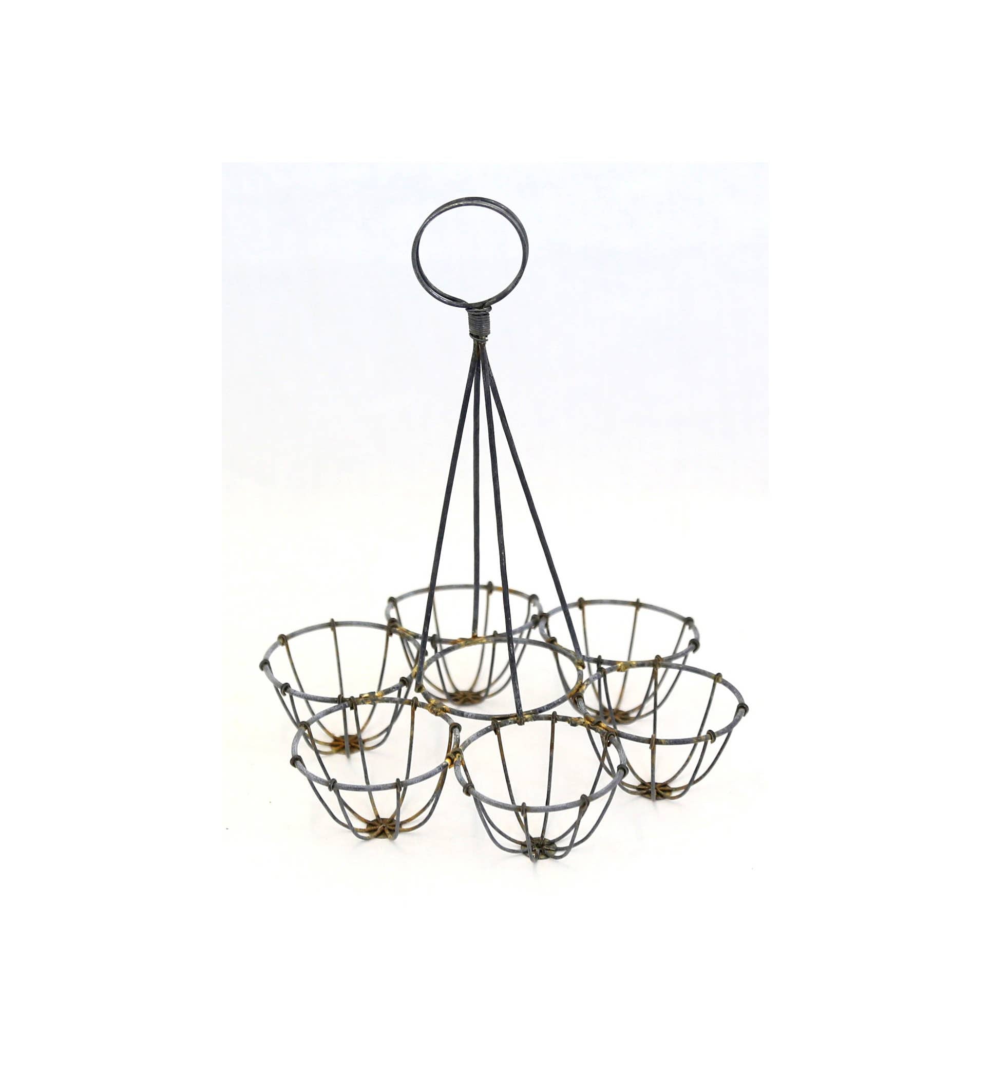 Handmade wire zinc Egg Holder