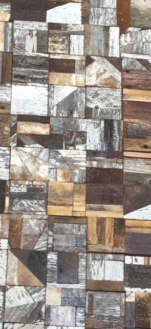 Wood Coaster Mosaic Reclaimed