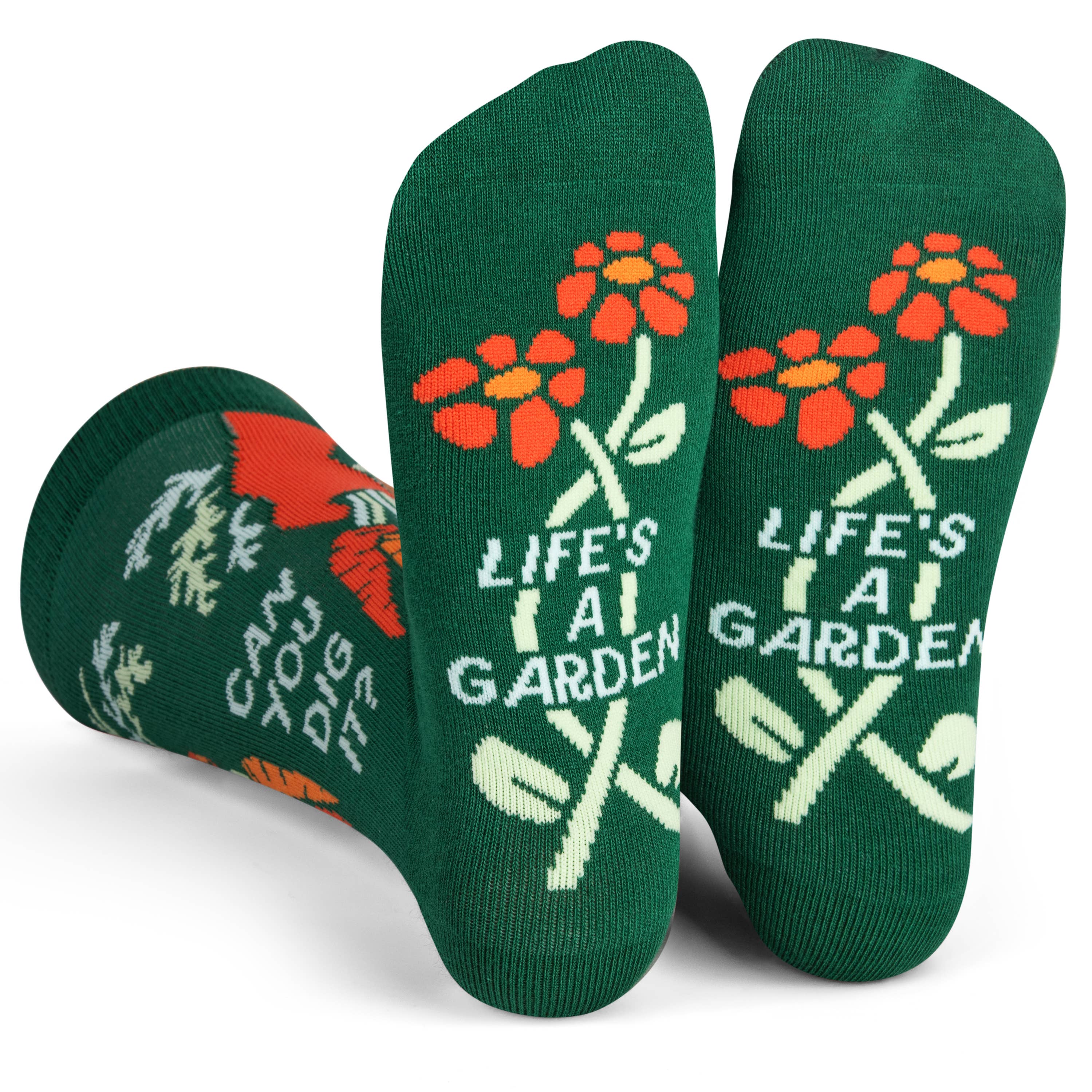 Life's A Garden, Can You Dig It? Socks Plant Gift for Women