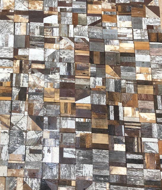 Wood Coaster Mosaic Reclaimed