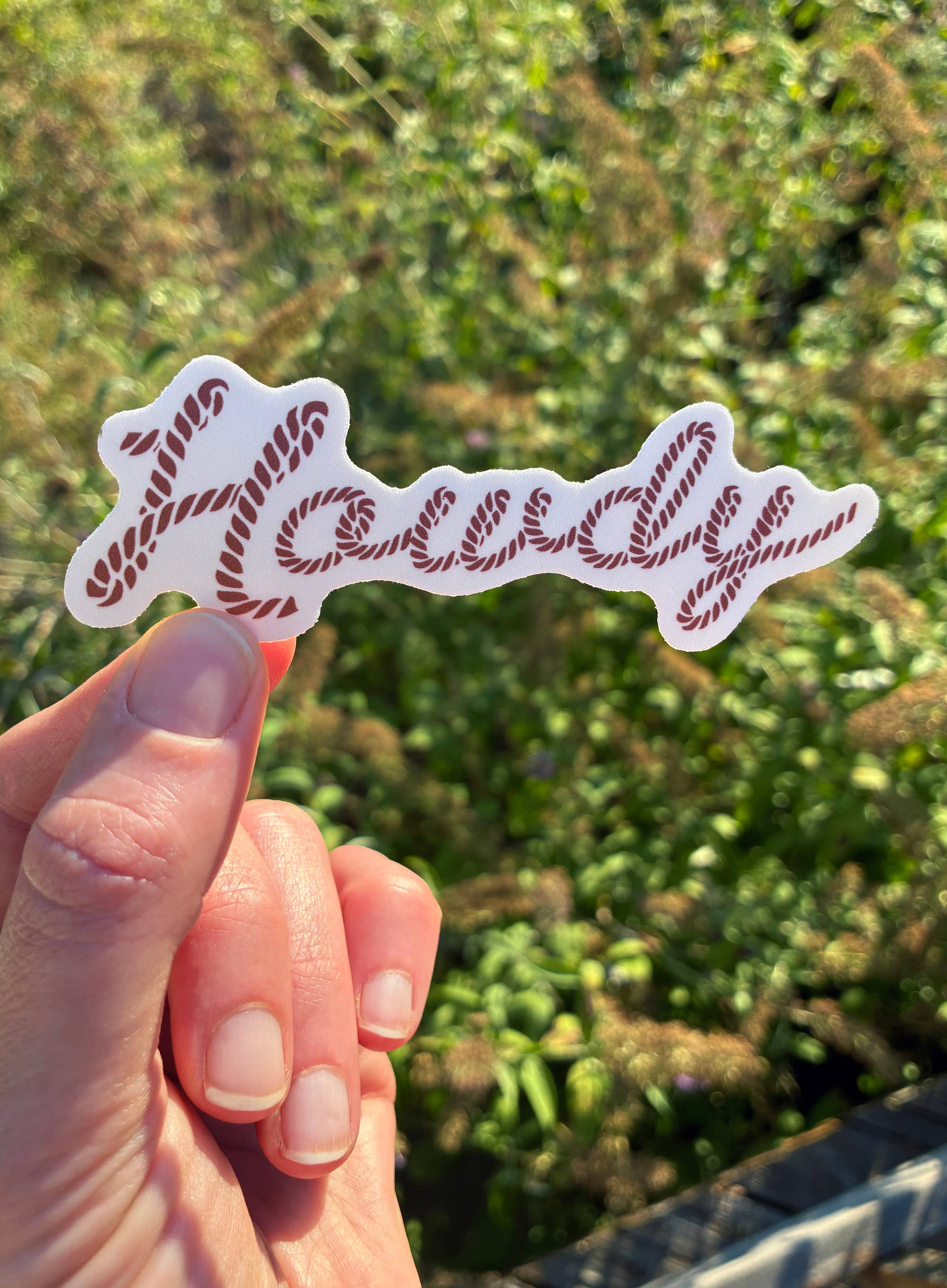 Howdy Vinyl Sticker | Western Sticker | Rope Letters Sticker