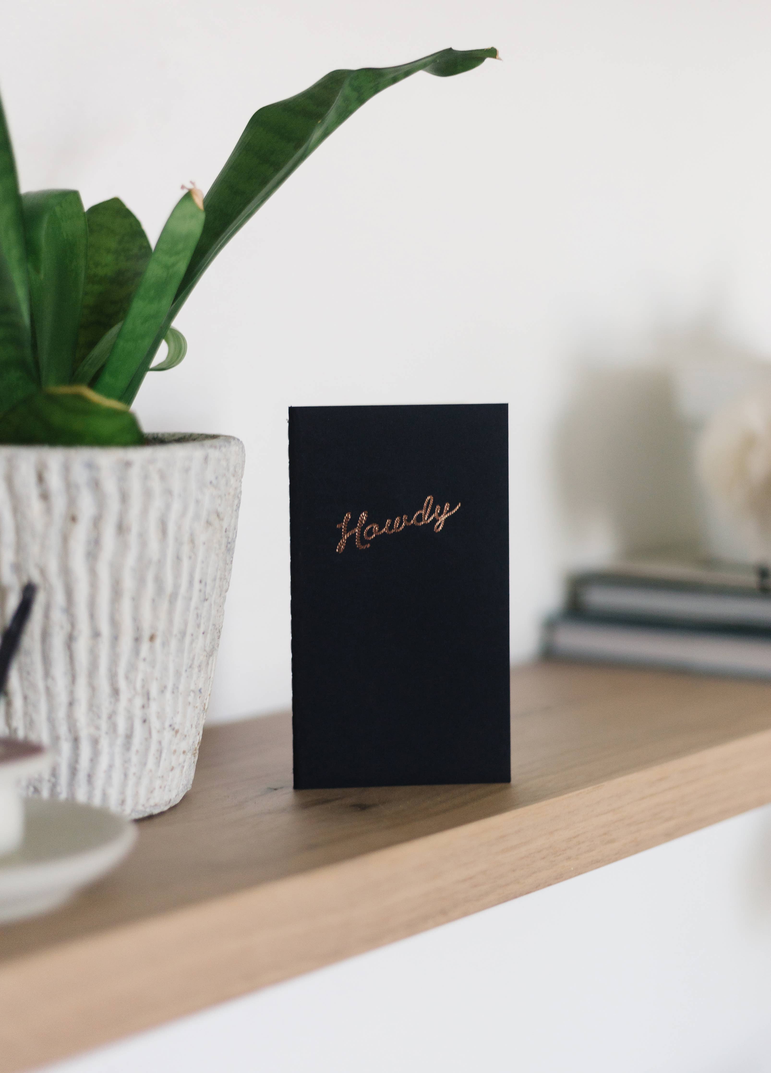 Howdy Mini Saddle Stitch Notebook | Cute Western Journal
