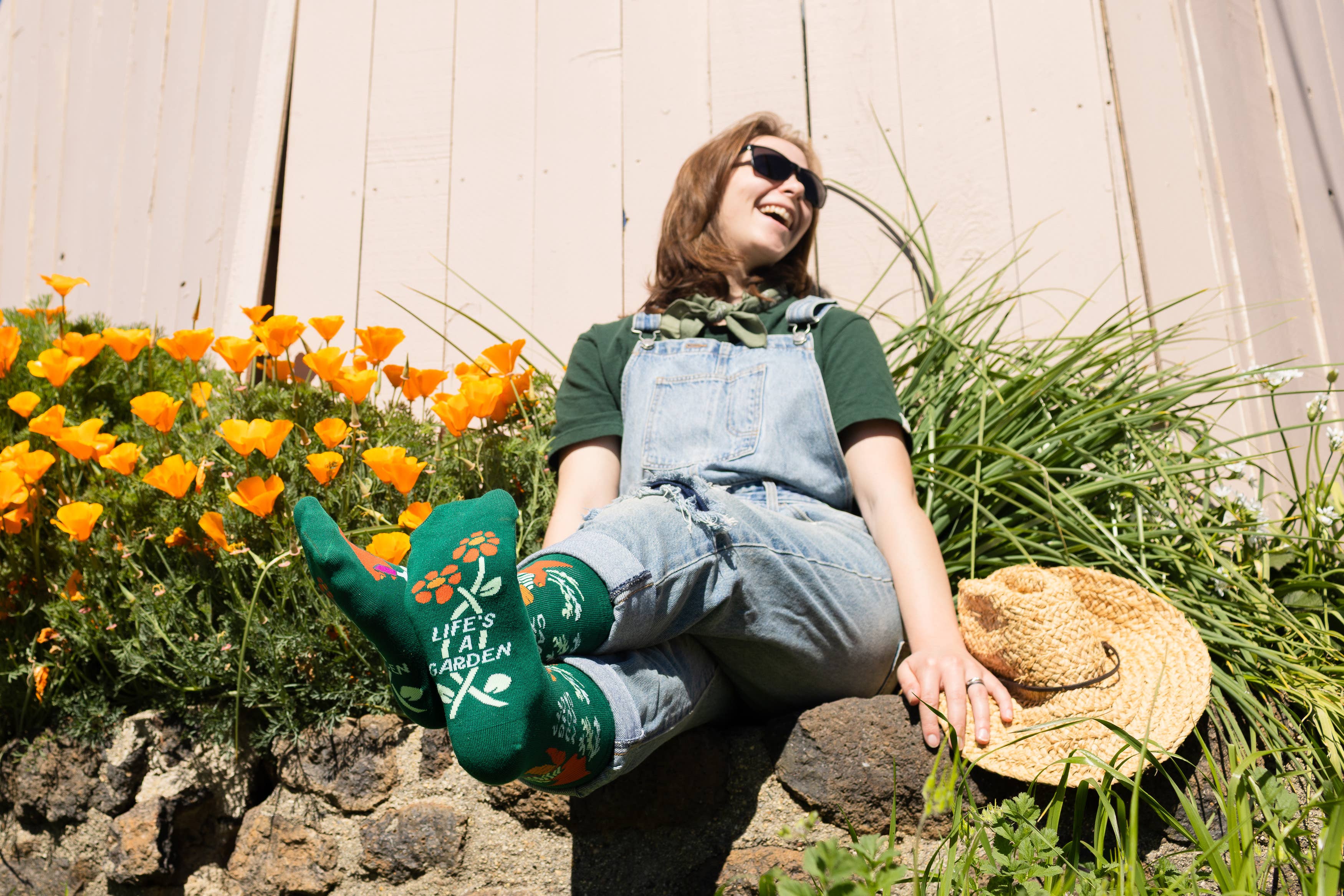 Life's A Garden, Can You Dig It? Socks Plant Gift for Women