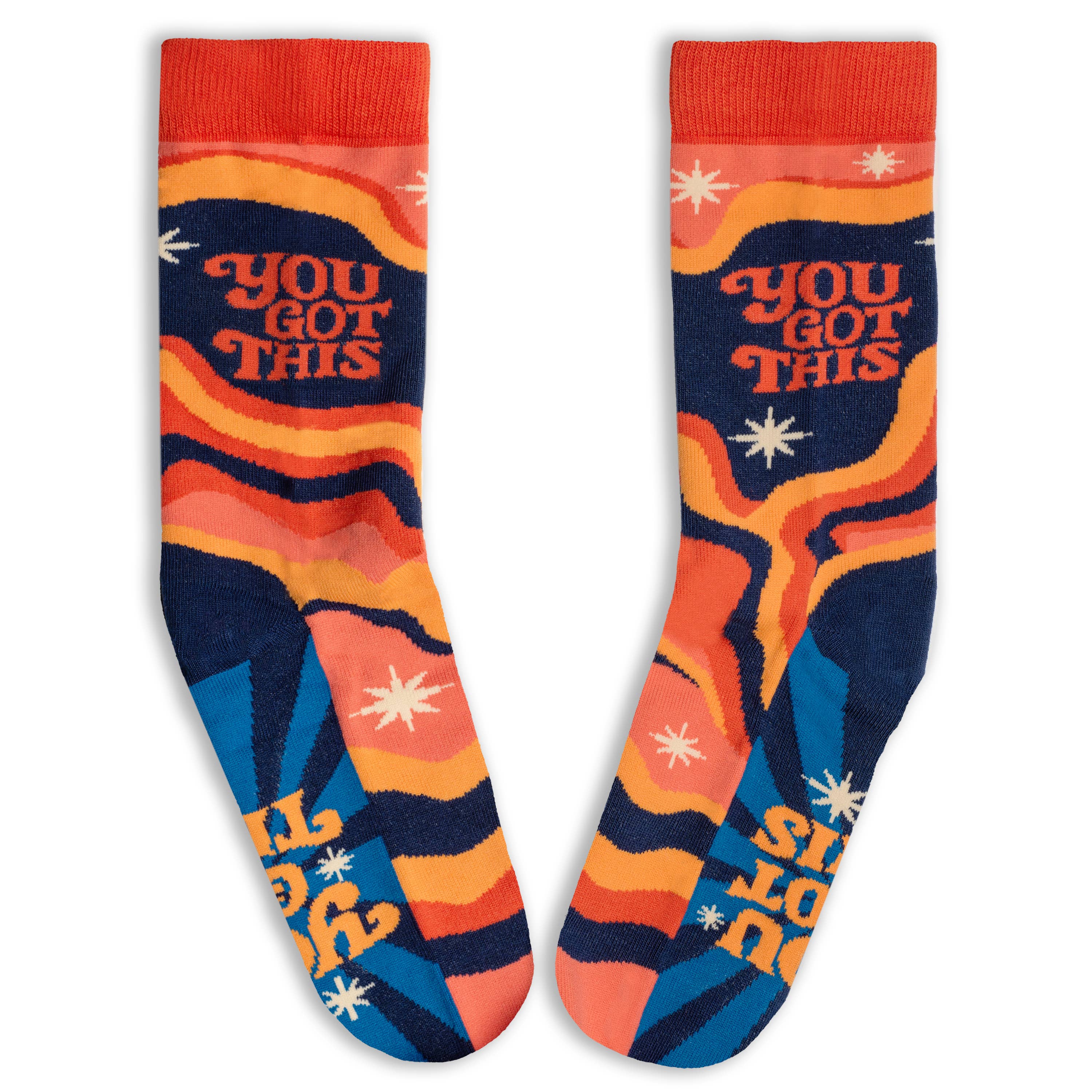 You Got This Funky Positive Affirmation Socks