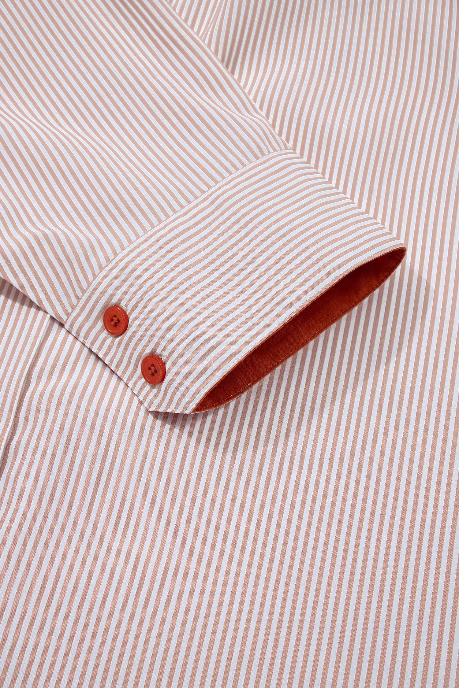 Stripe Patchwork Frilled Collar Button Down Shirt (S-XL)