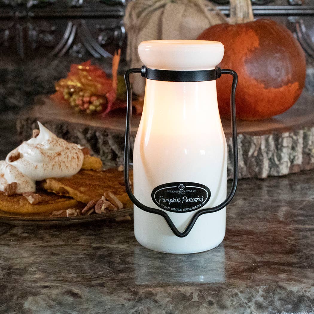 8 oz Milkbottle Candle: Pumpkin Pancakes