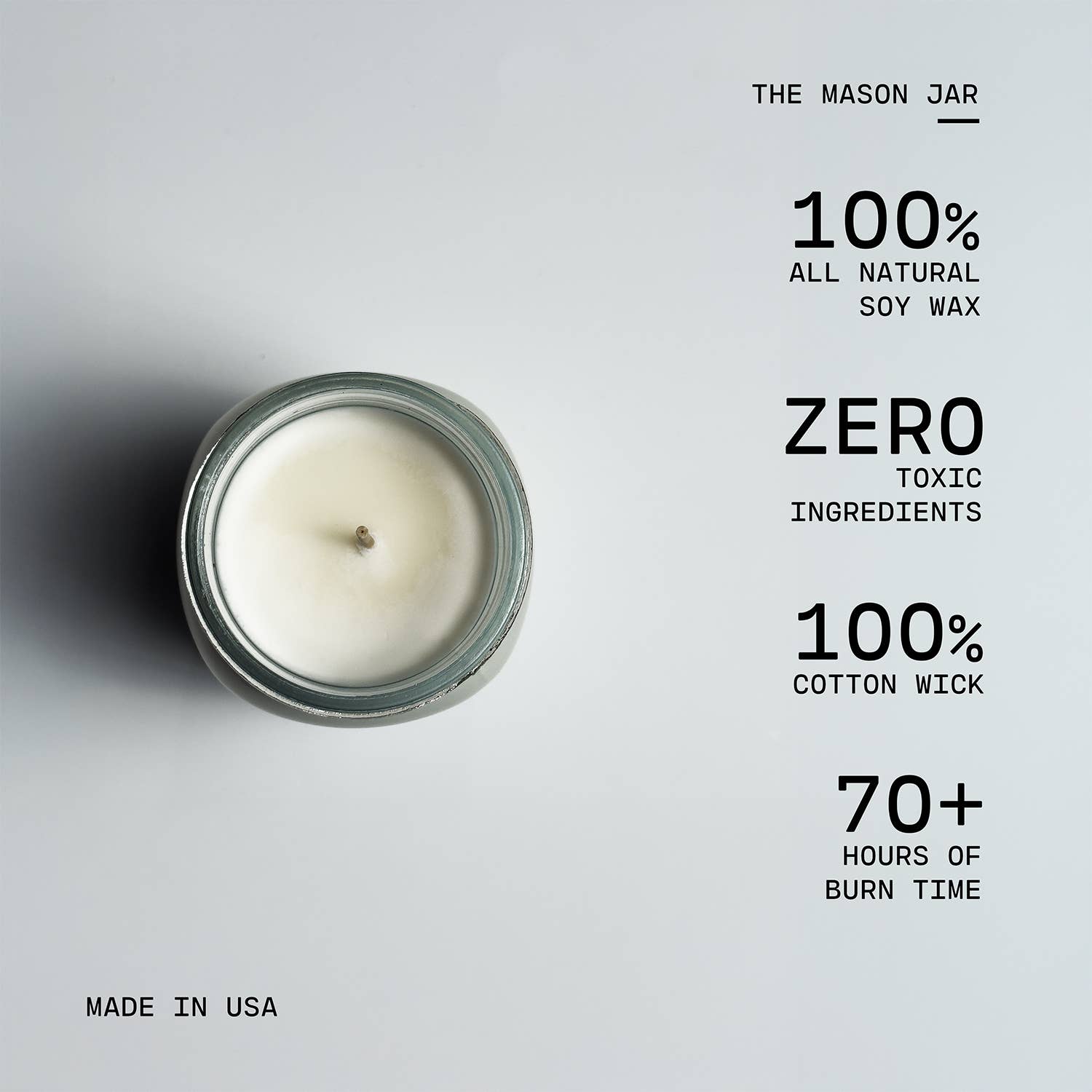13 oz Mason Jar Candle: Peaches & Poppies