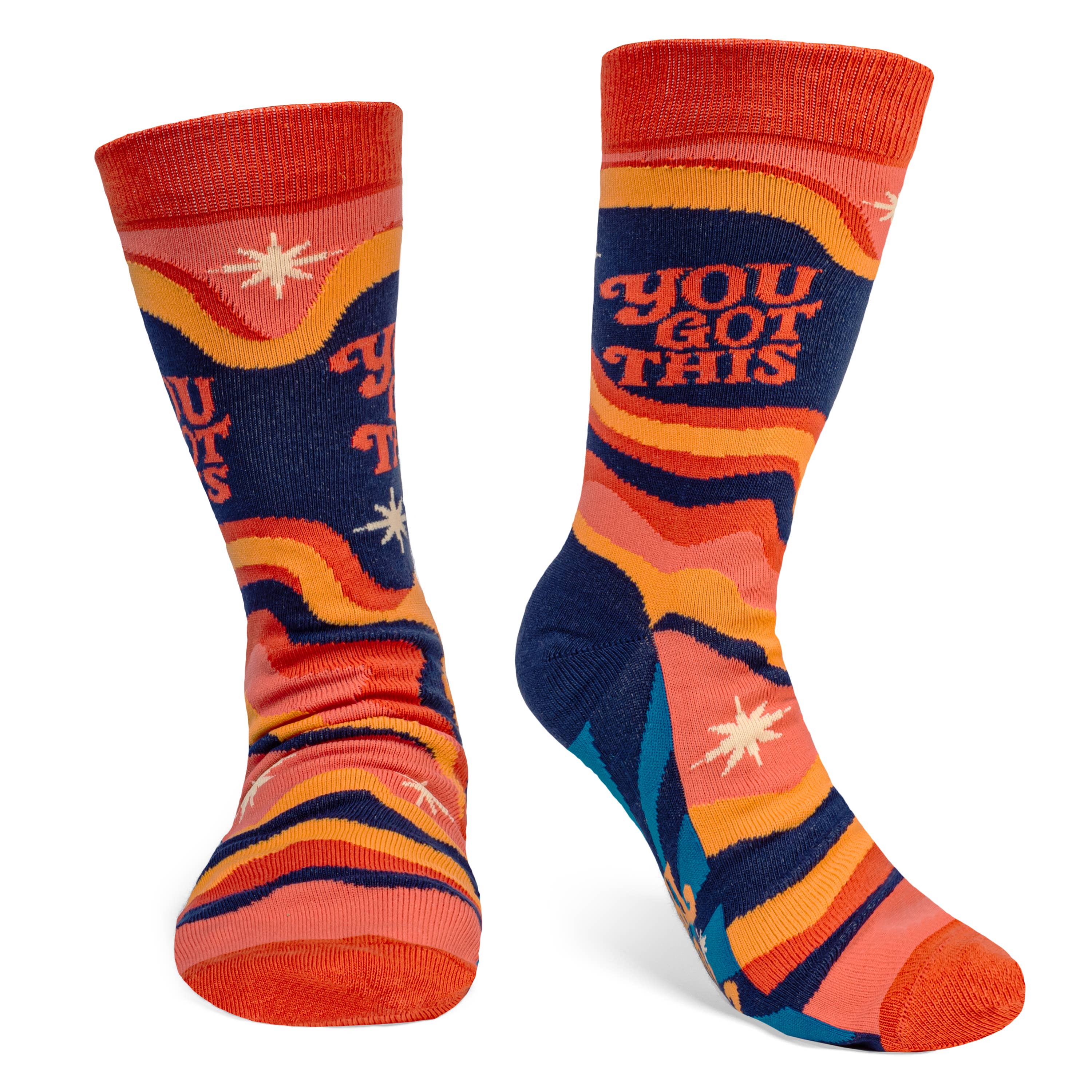 You Got This Funky Positive Affirmation Socks