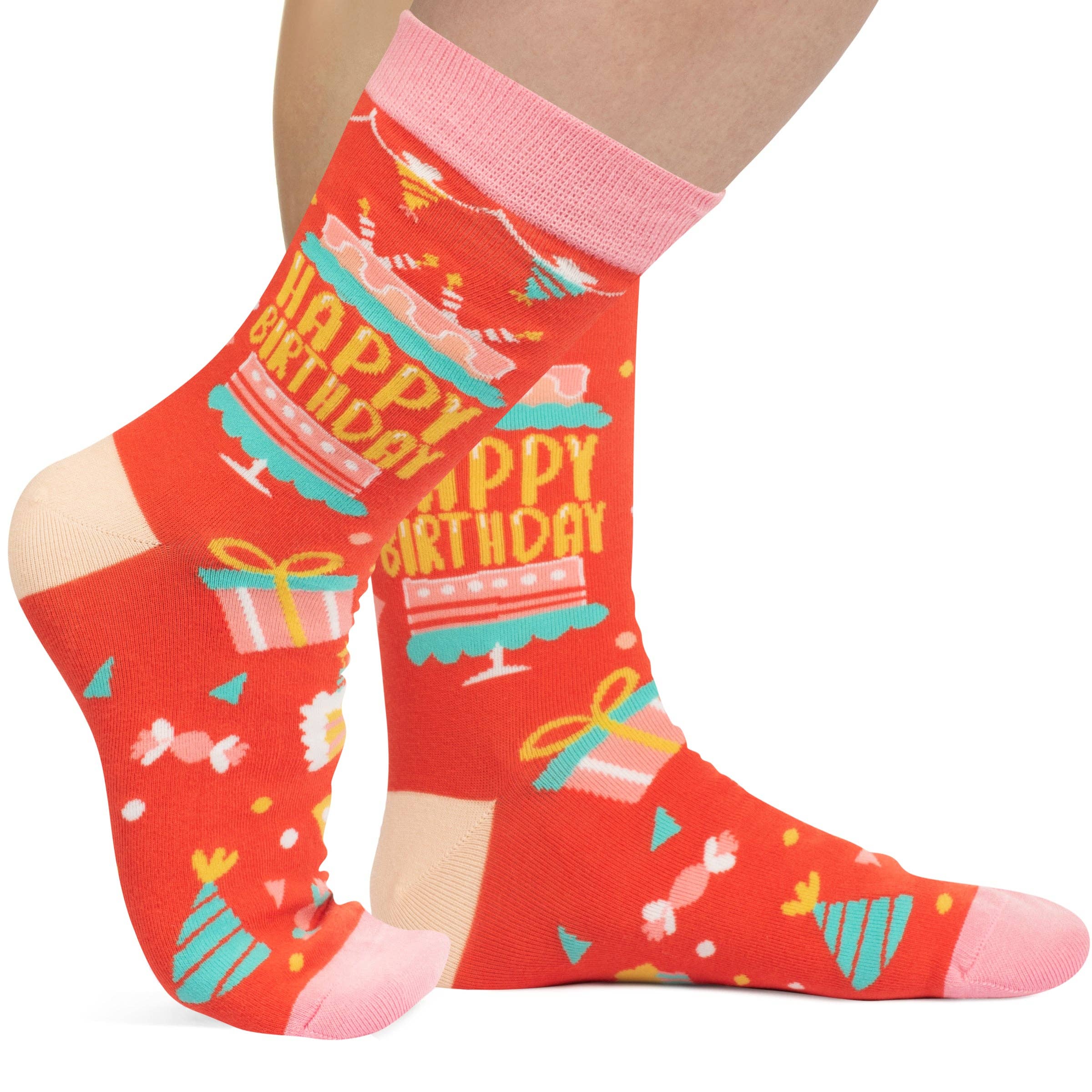 Happy Birthday (Pink) Socks