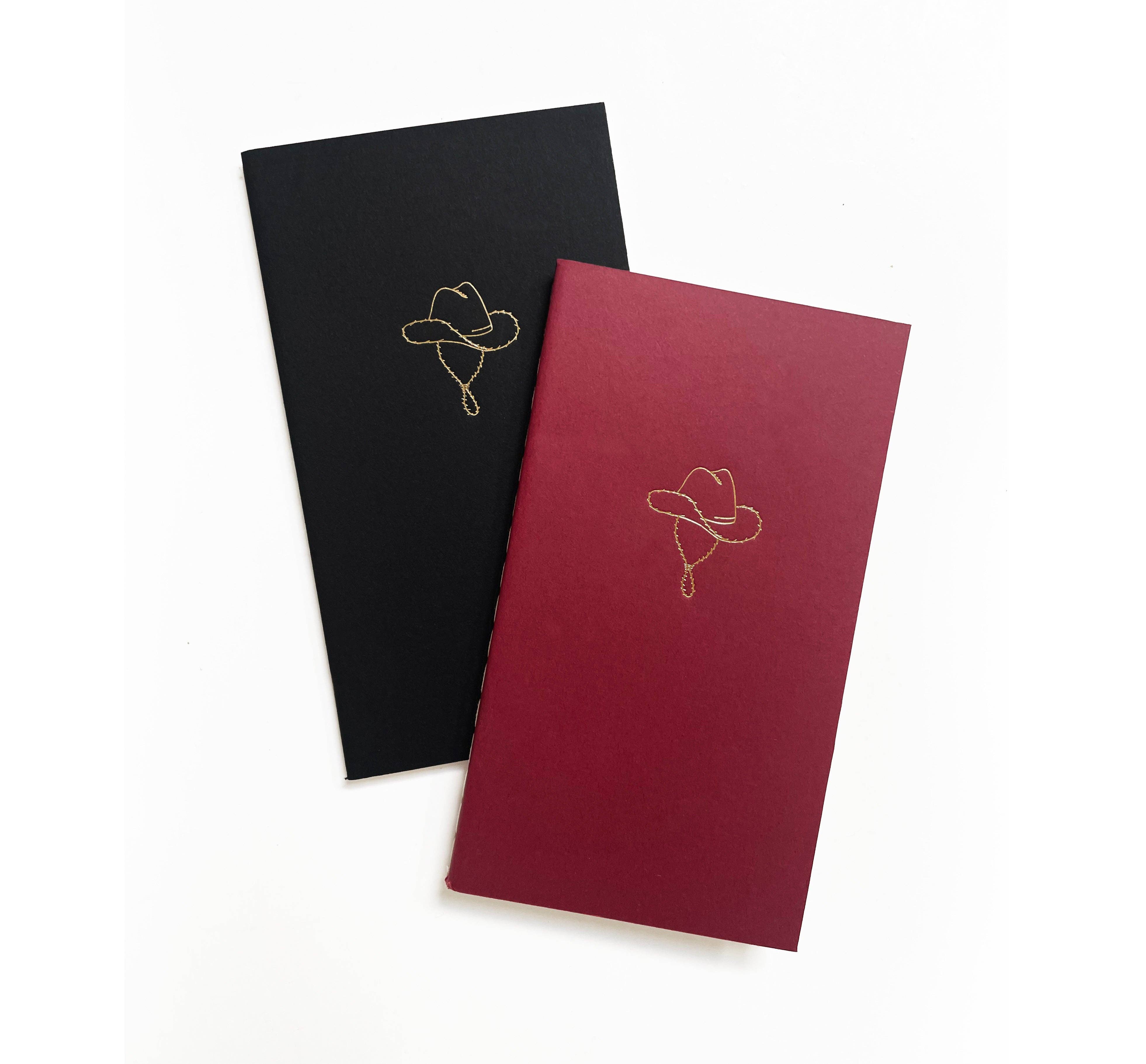 Cowboy Hat Mini Saddle Stitch Notebook | Cute Western Gift