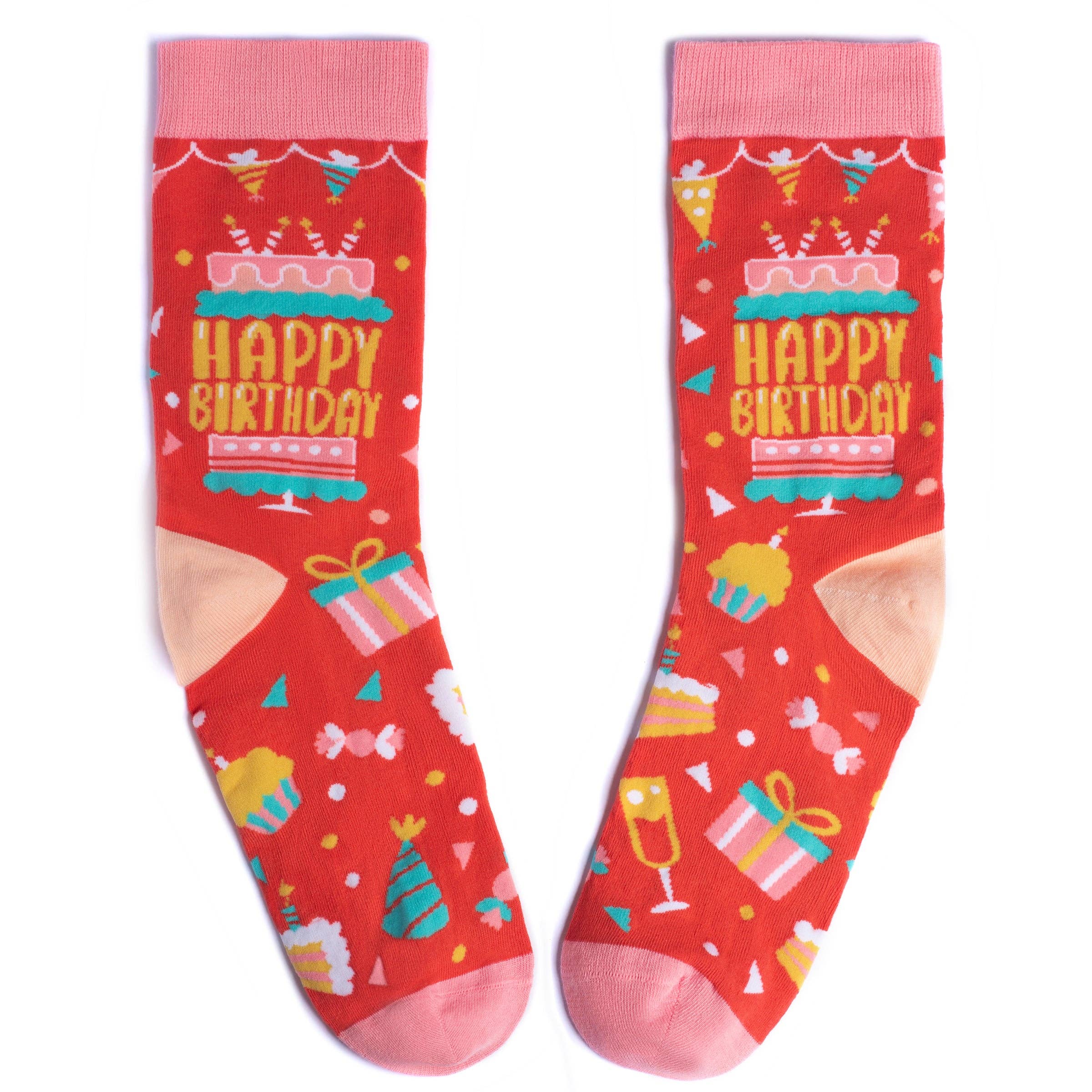 Happy Birthday (Pink) Socks