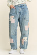 Patchwork Vintage Wash Denim Jean