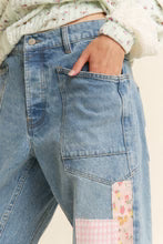 Patchwork Vintage Wash Denim Jean