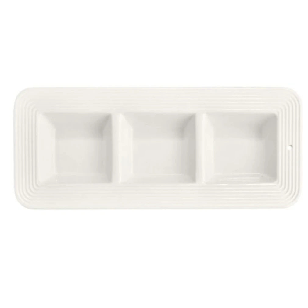 NF Garnish Dish with Stripes