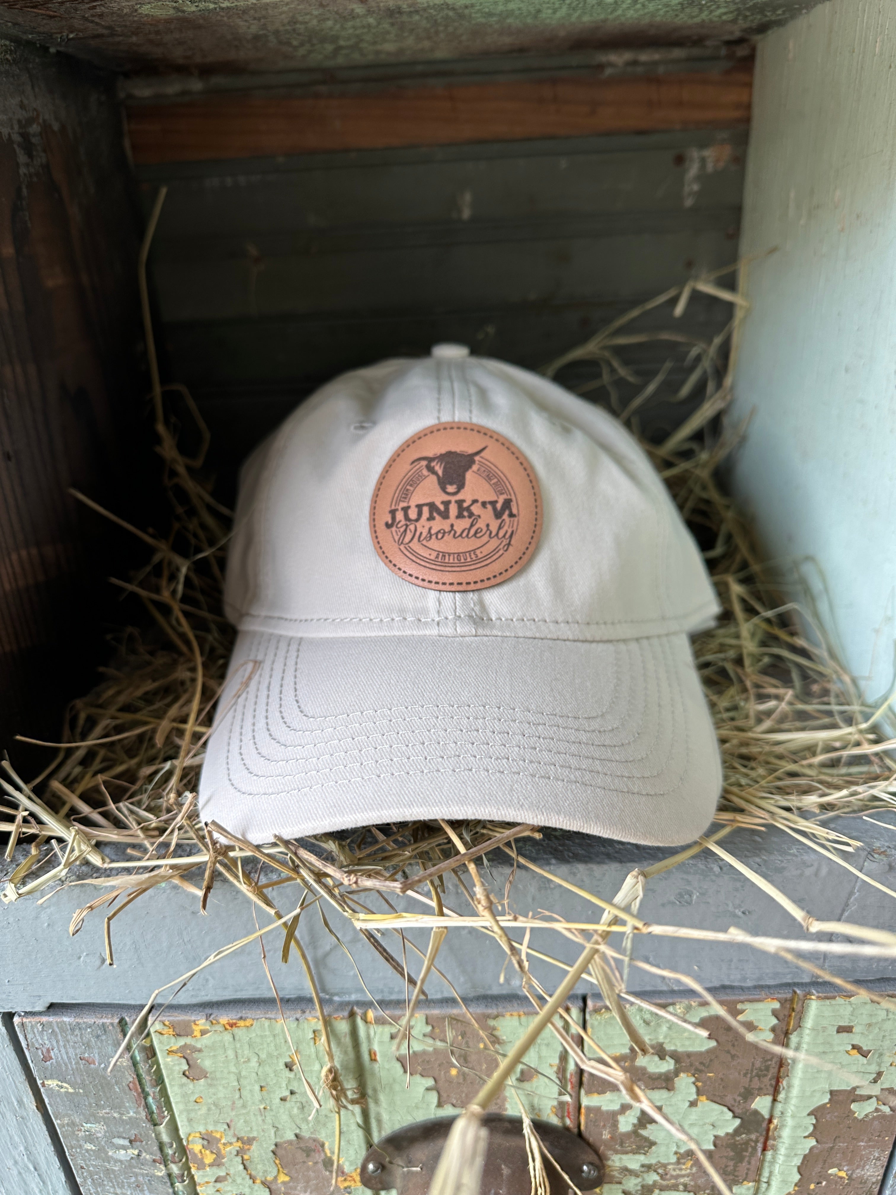 JND Low Profile Leather Patch Hat