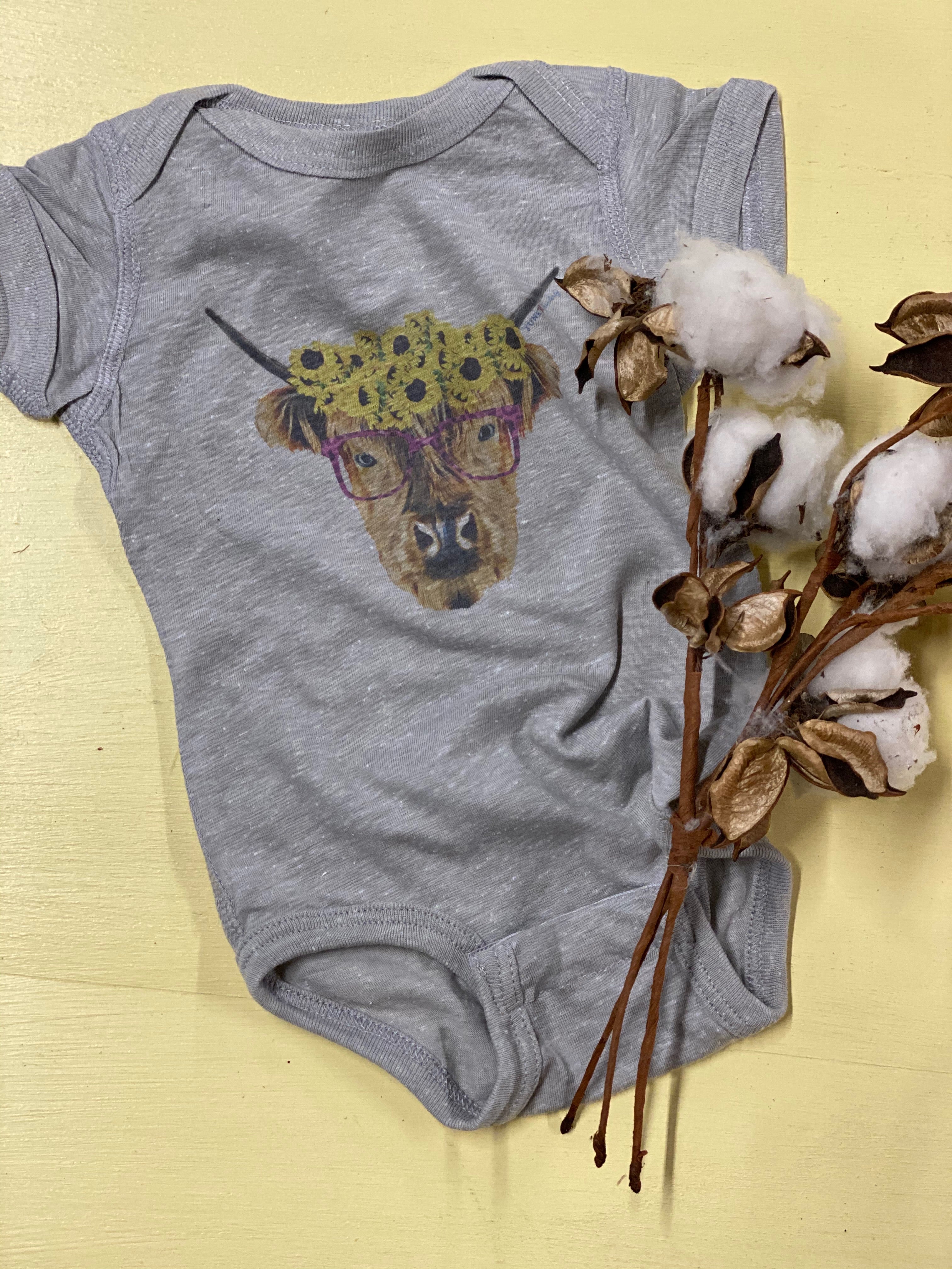 Highland Flowercrown Onesies