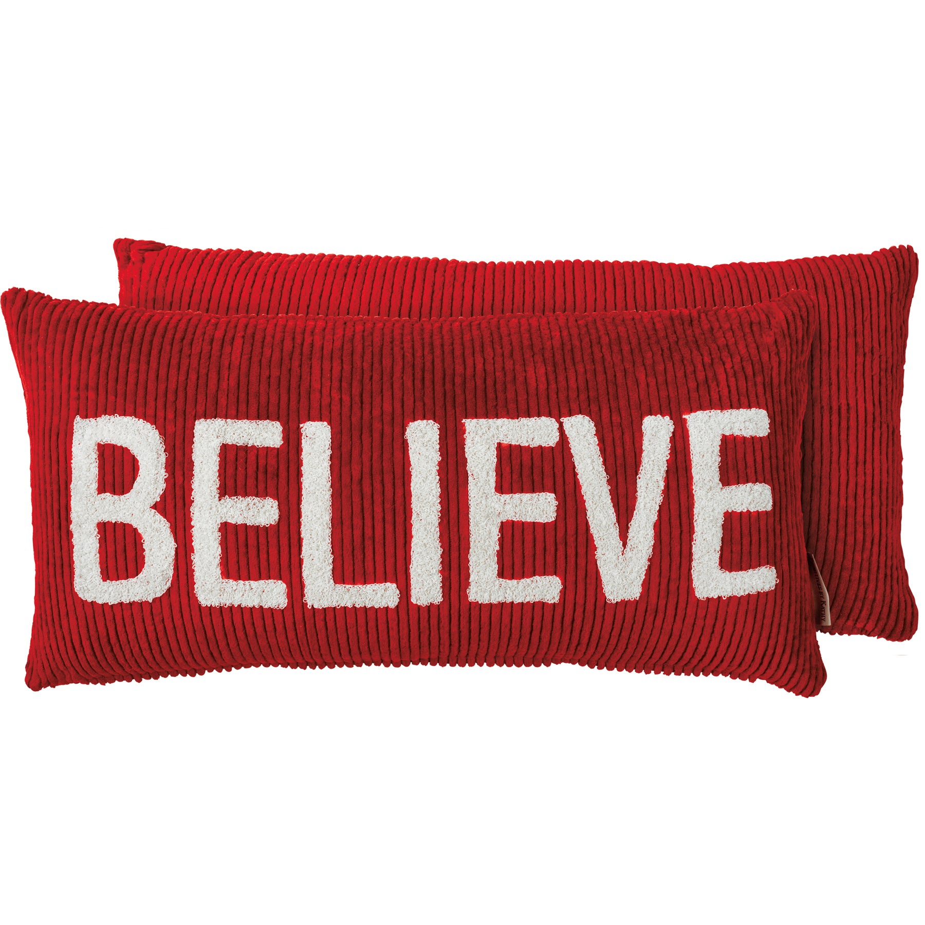 Believe Corduroy Pillow