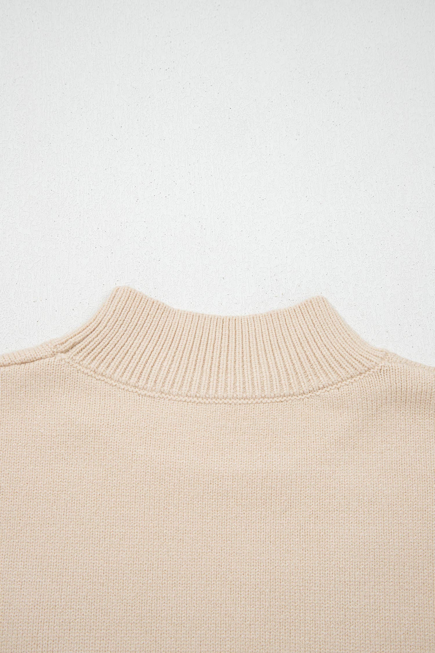 Spring Western Cowgirl Horseshoe Mock Neck Knit Top