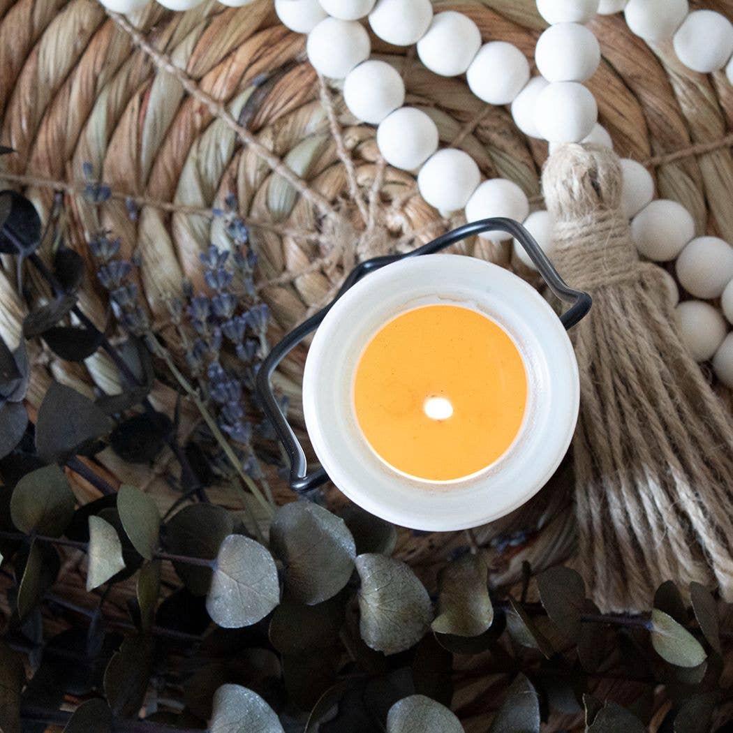 8 oz Milkbottle Candle: Tiki Beach Flower