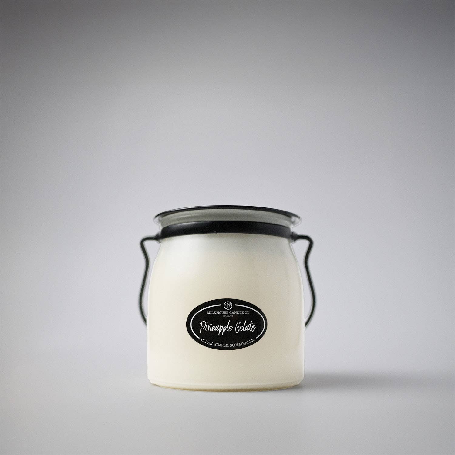 16 oz Butter Jar Candle: Pineapple Gelato