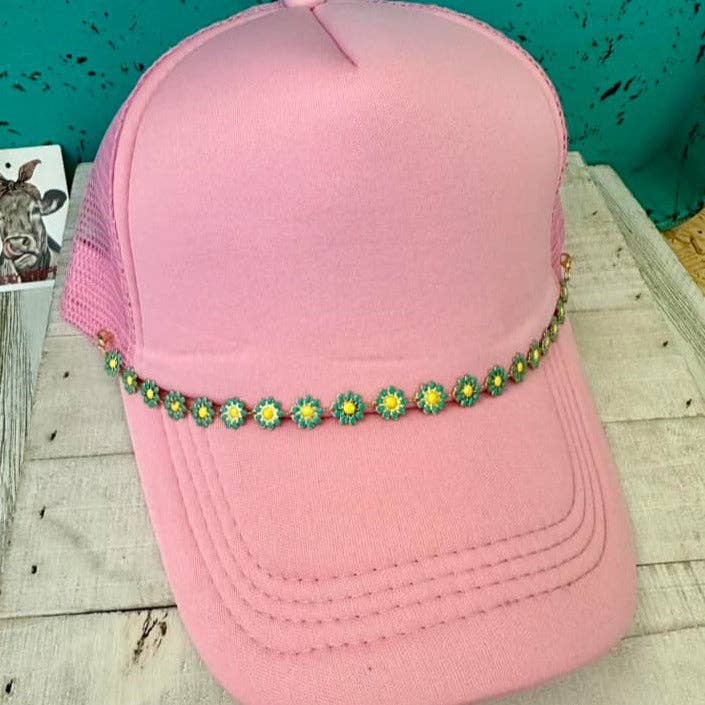 Trucker Hat Chains: SILVER CIRCLES OPEN