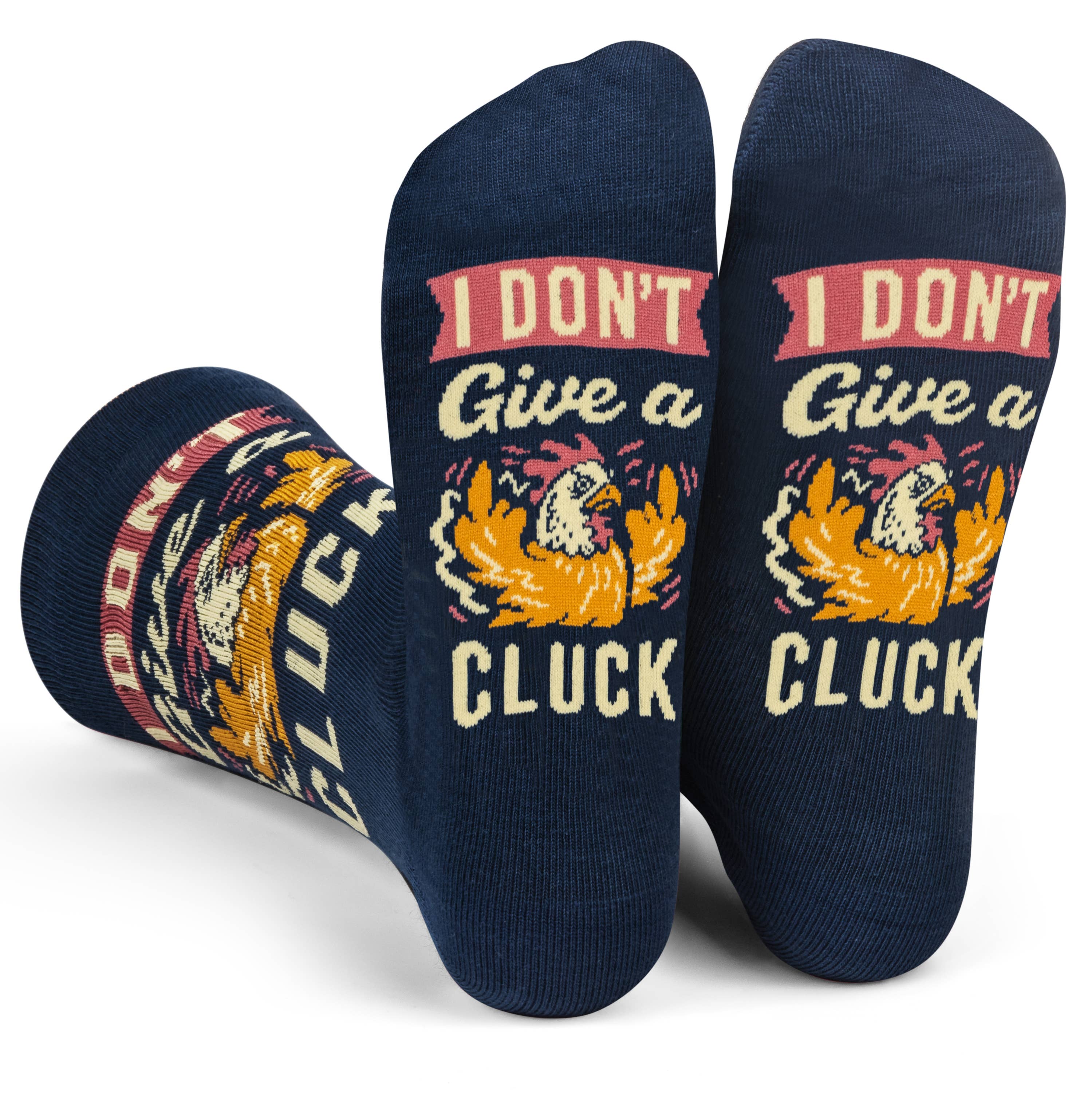 I Don't Give a Cluck Chicken Socks Gift for Women and Men