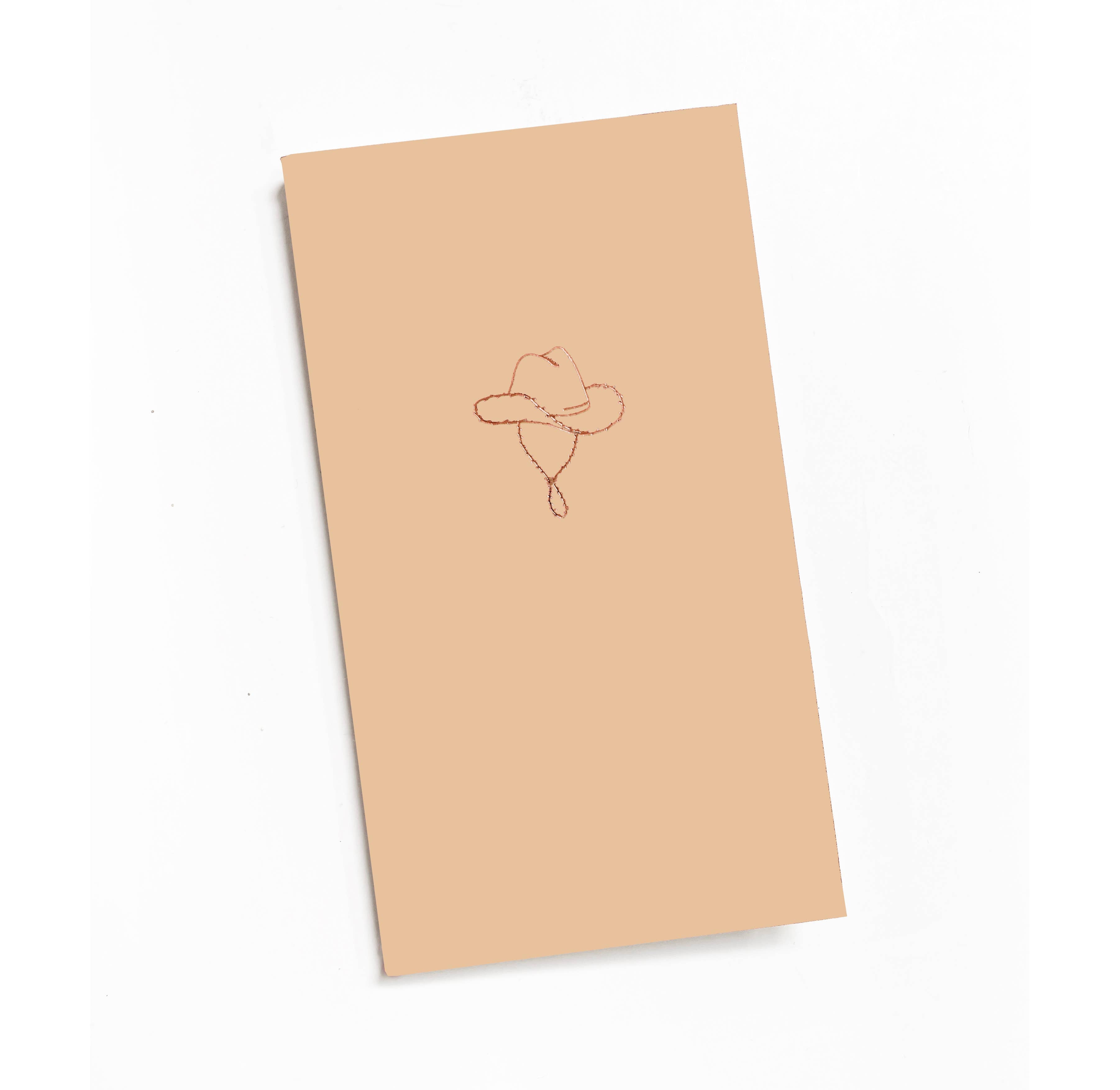 Cowboy Hat Mini Saddle Stitch Notebook | Cute Western Gift