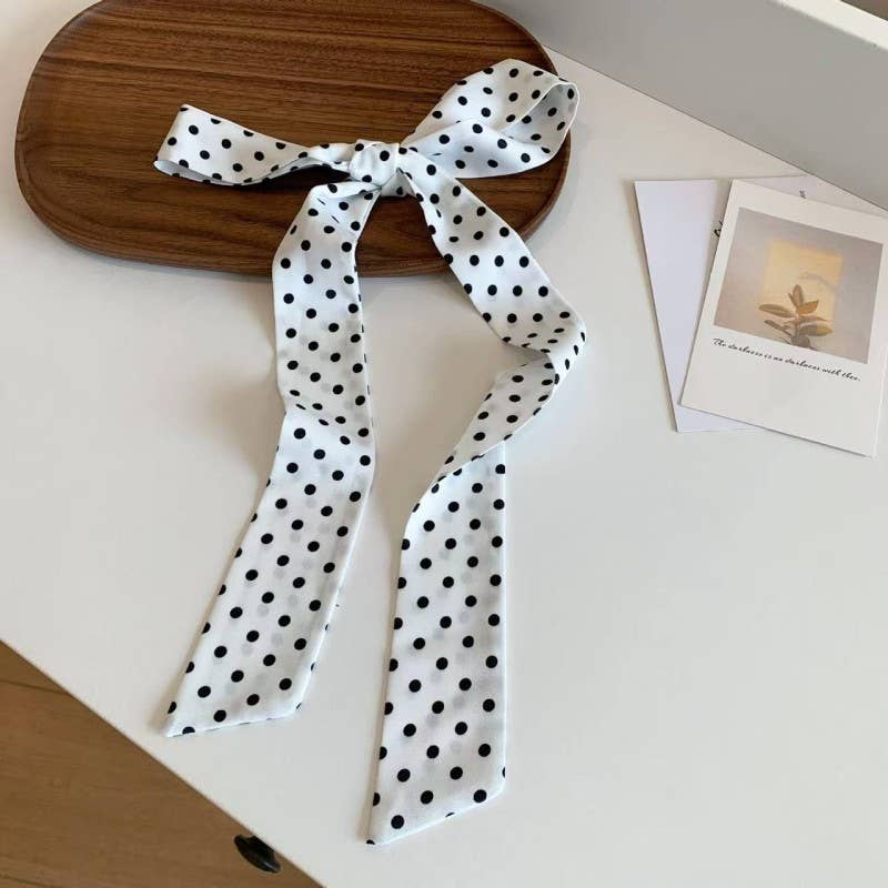 SOFT SILKY SKINNY TWILLY SCARF NECKLACE WRAP | 40SC695