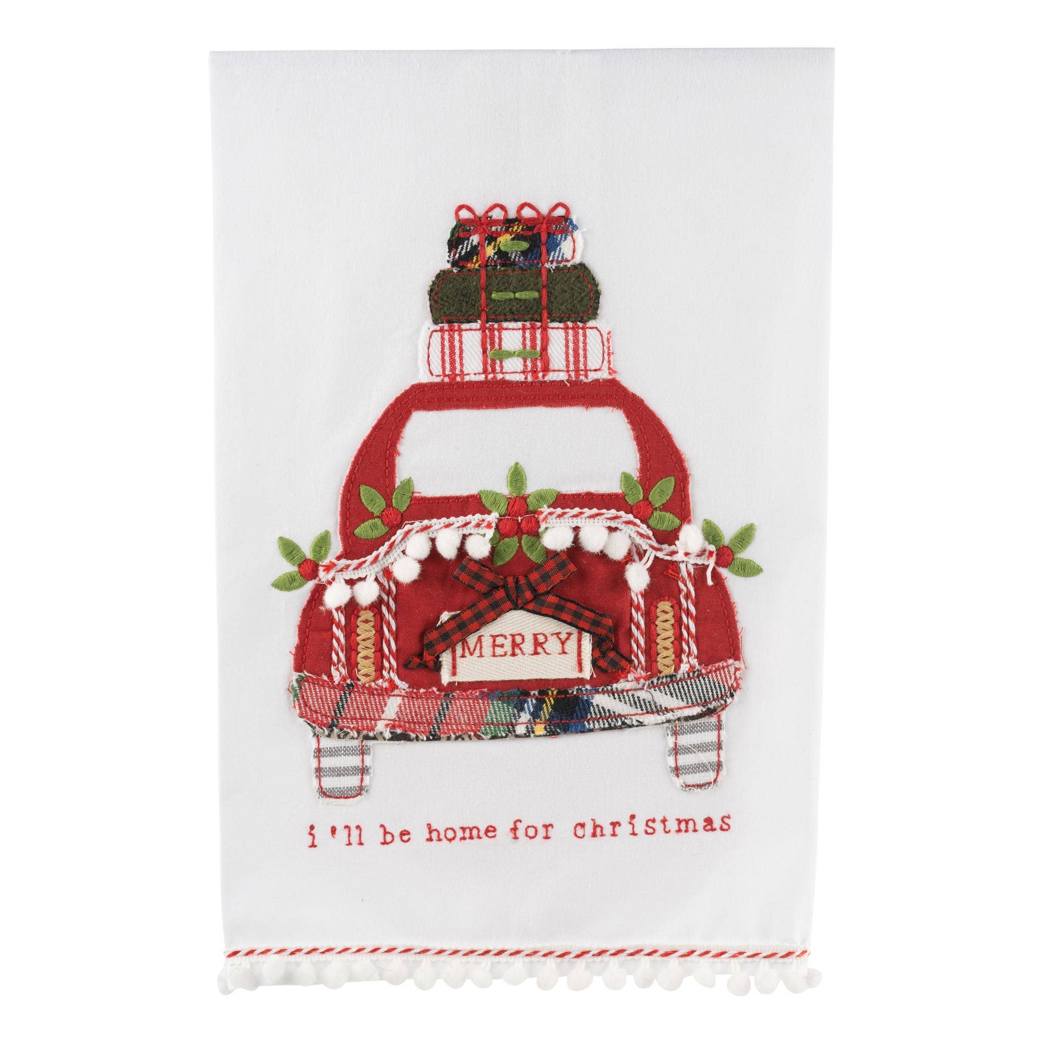I'll be home for Christmas Tea Towel