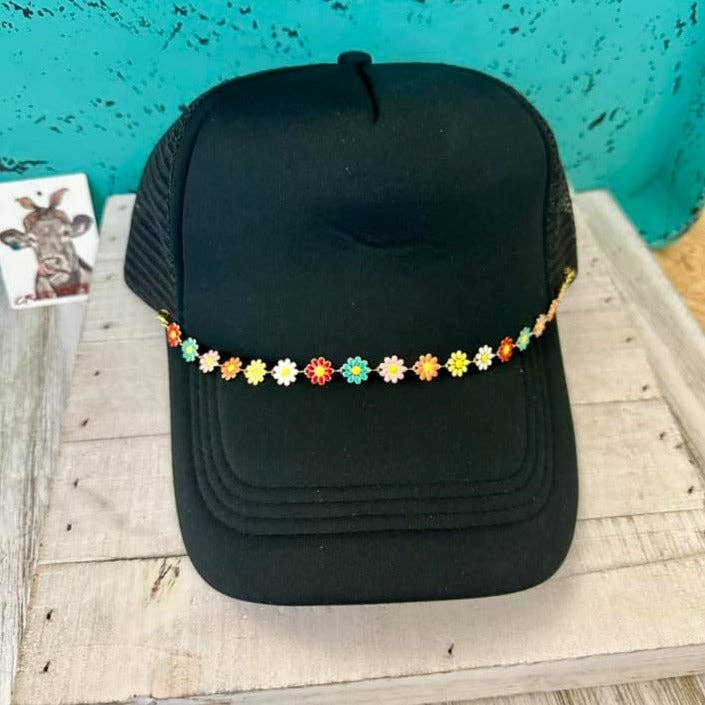 Trucker Hat Chains: MULTI FLOWER
