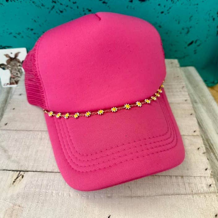 Trucker Hat Chains: MULTI FLOWER