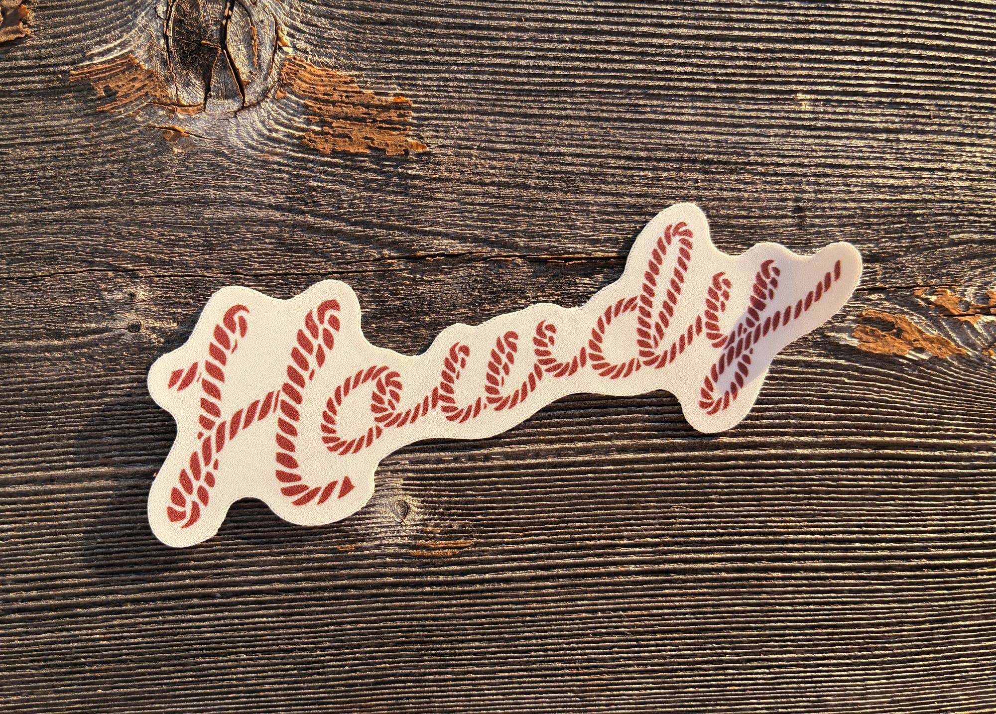 Howdy Vinyl Sticker | Western Sticker | Rope Letters Sticker