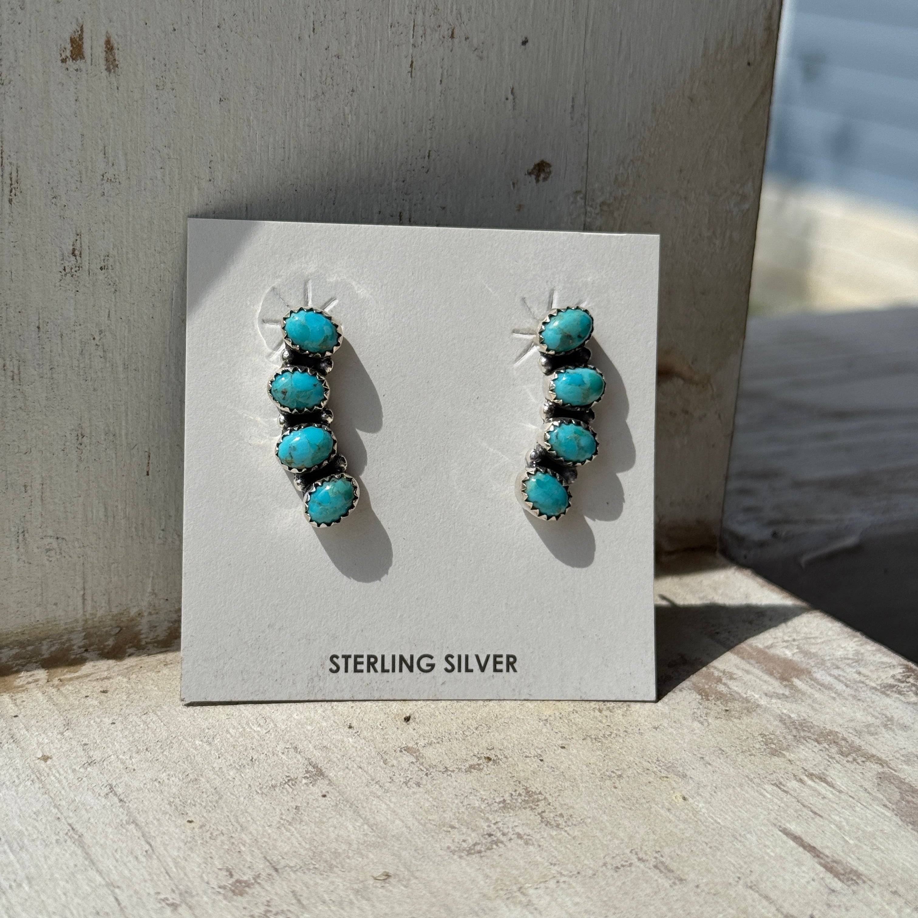sterling silver turquoise earrings