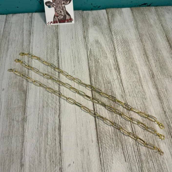 Trucker Hat Chains: GOLD LARGE LINK