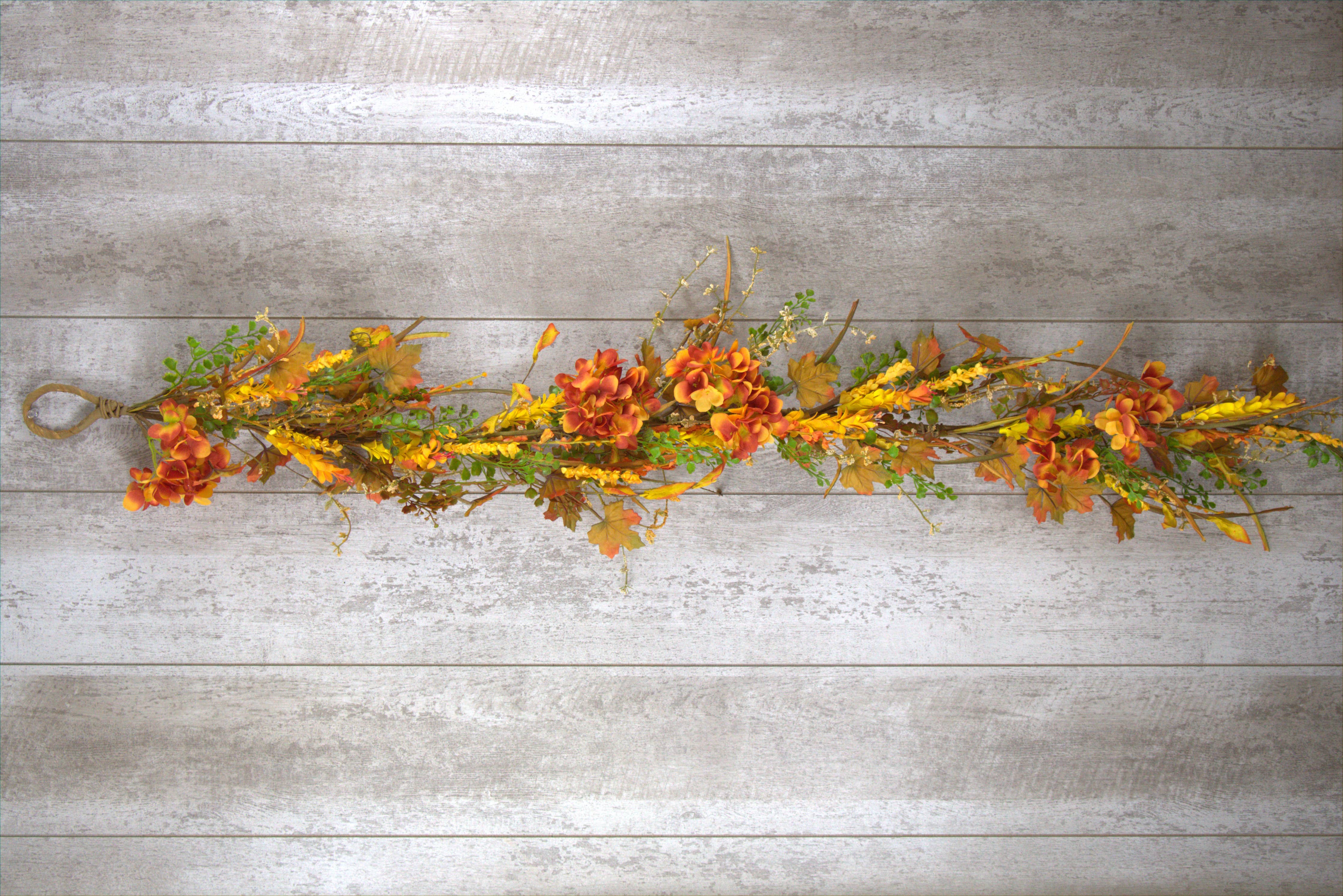 Fall Hydrangea 4ft Garland