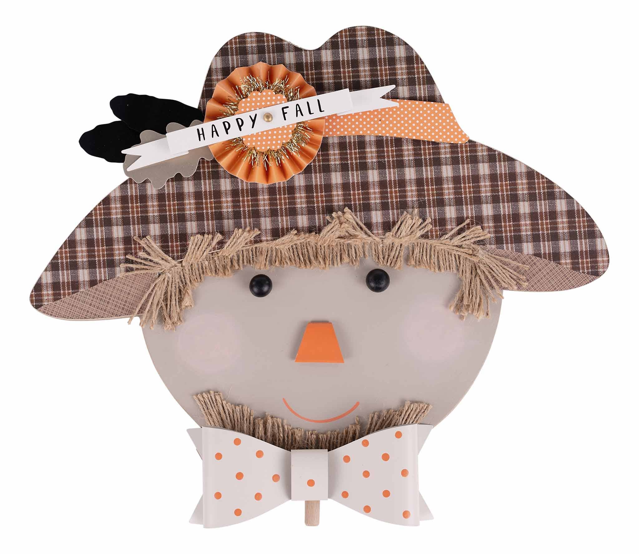 Happy Fall Scarecrow Topper