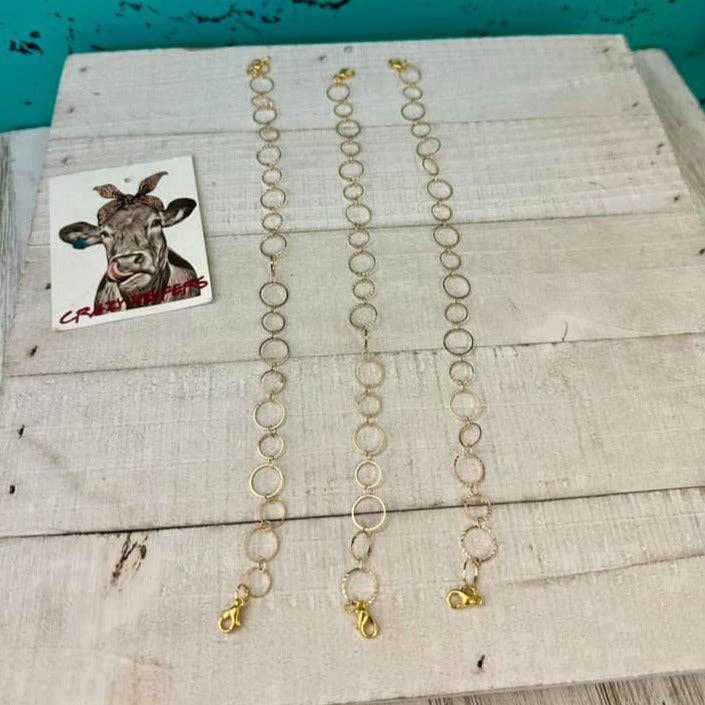 Trucker Hat Chains: GOLD CIRCLES