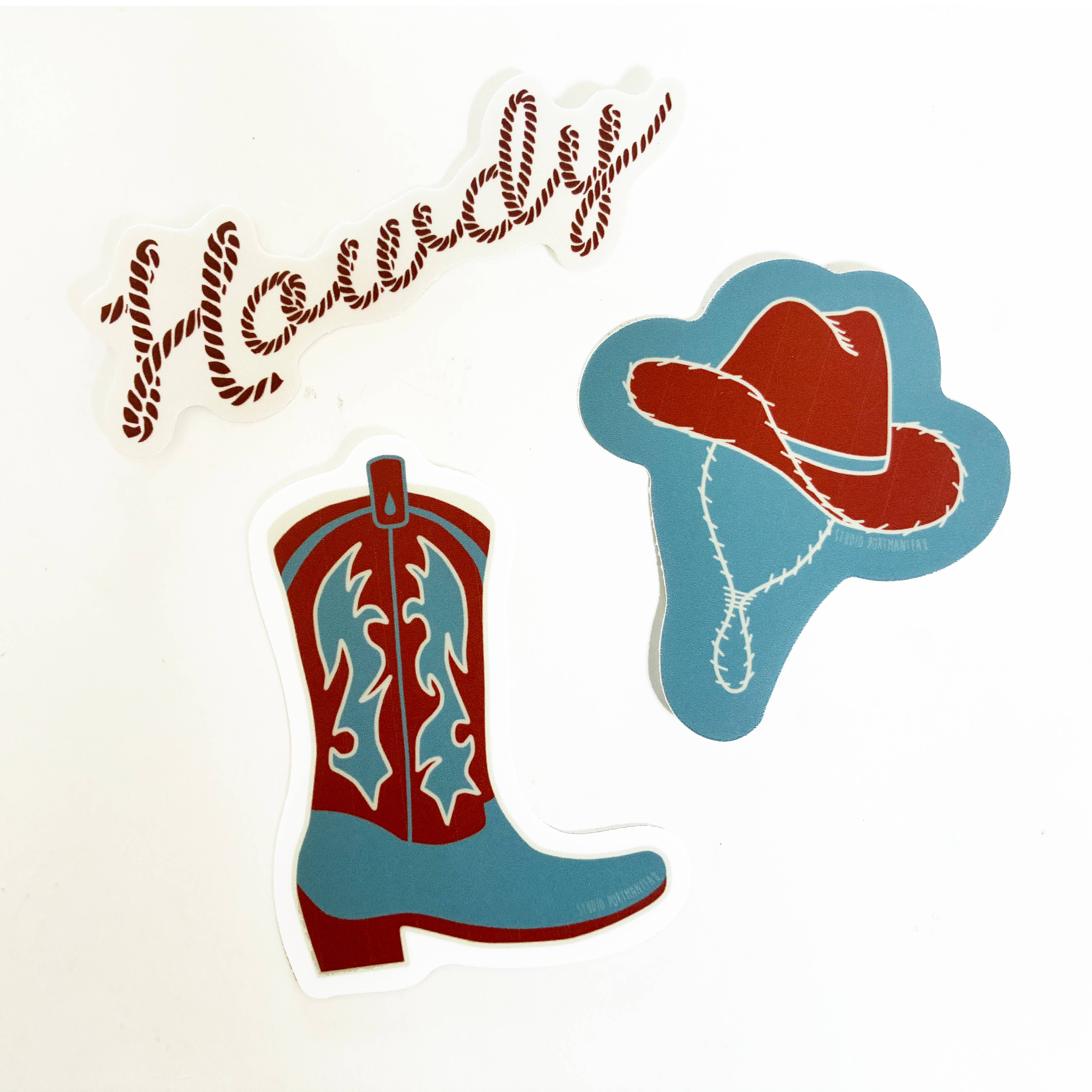 Howdy Vinyl Sticker | Western Sticker | Rope Letters Sticker