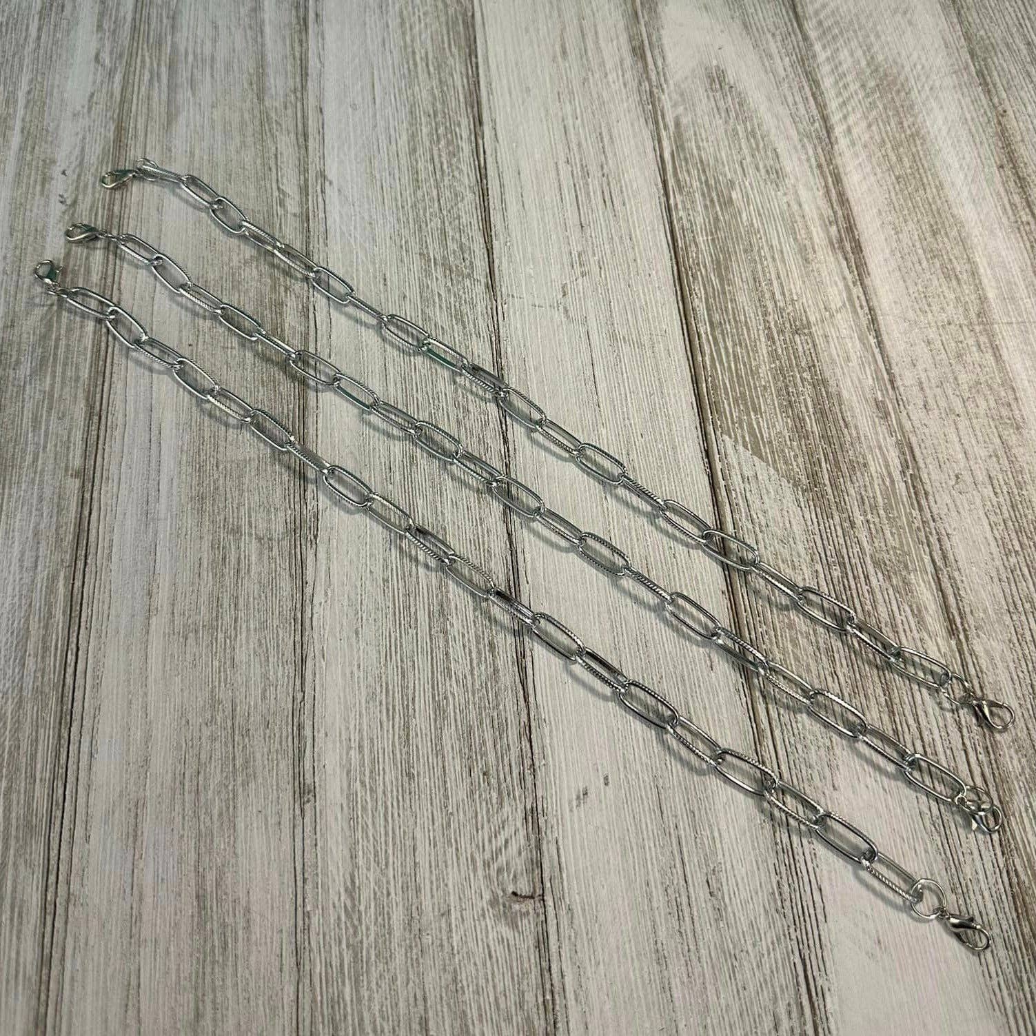 Trucker Hat Chains: SILVER LARGE LINK