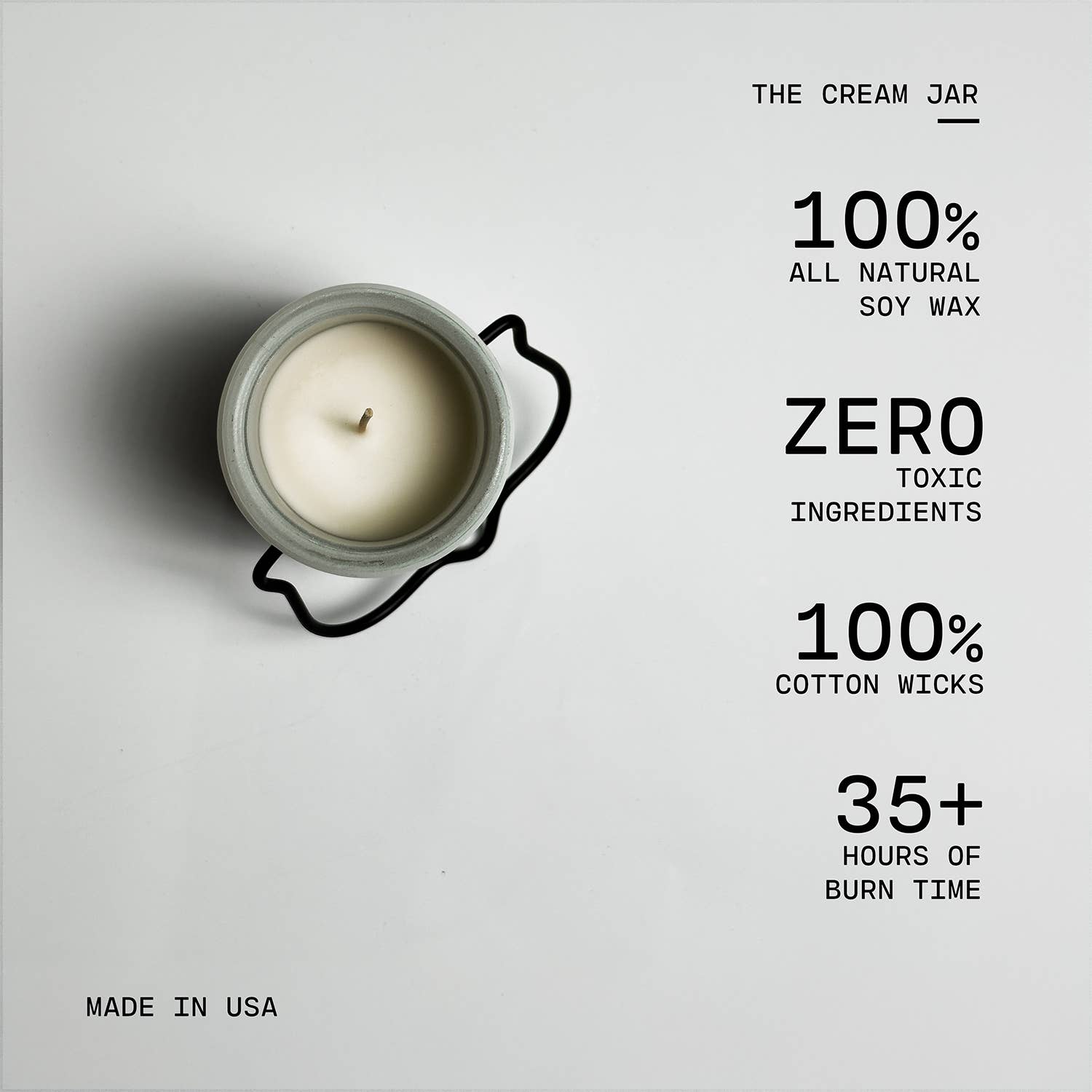 5 oz Cream Jar Candle: Cotton Blossom