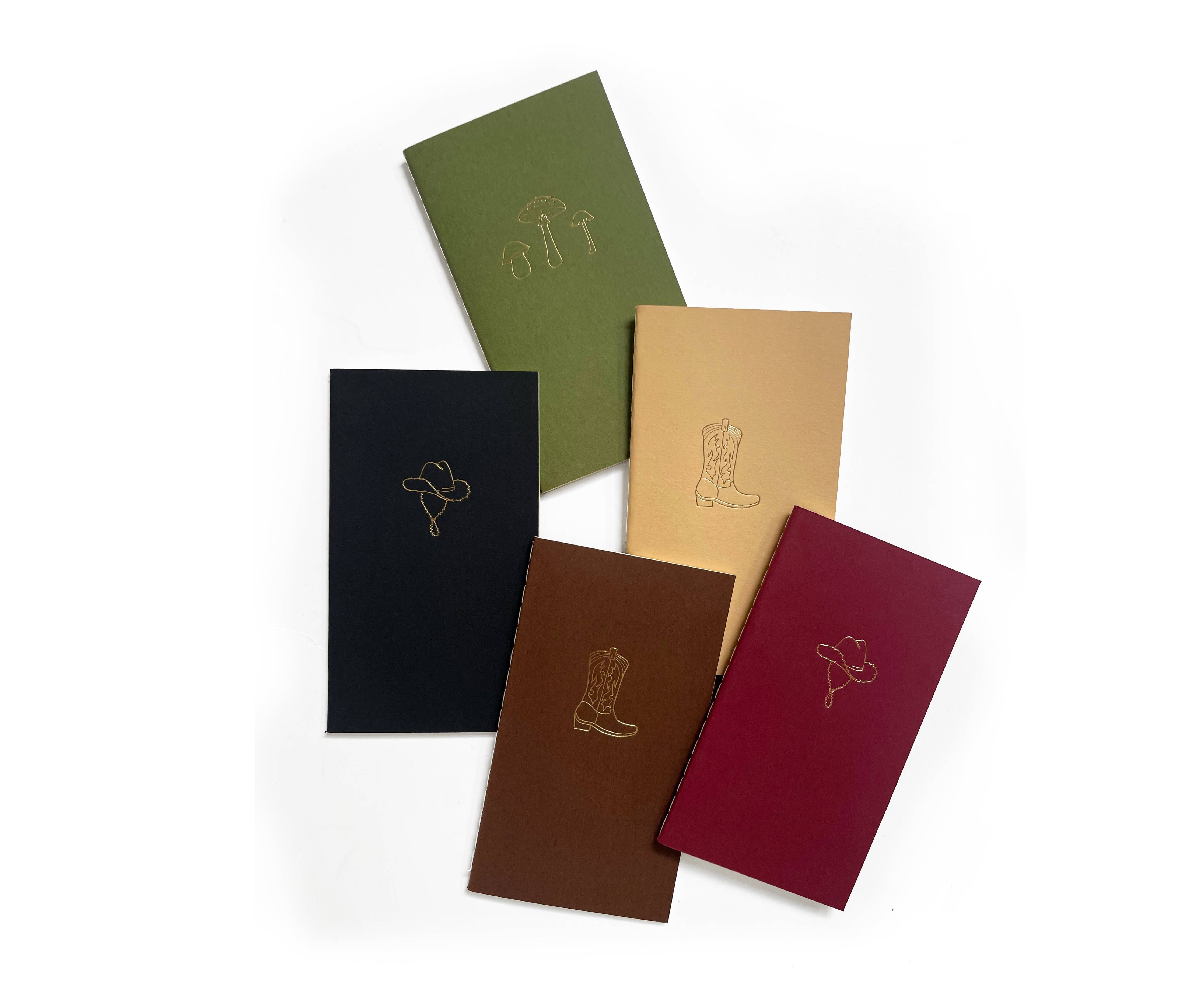 Cowboy Hat Mini Saddle Stitch Notebook | Cute Western Gift