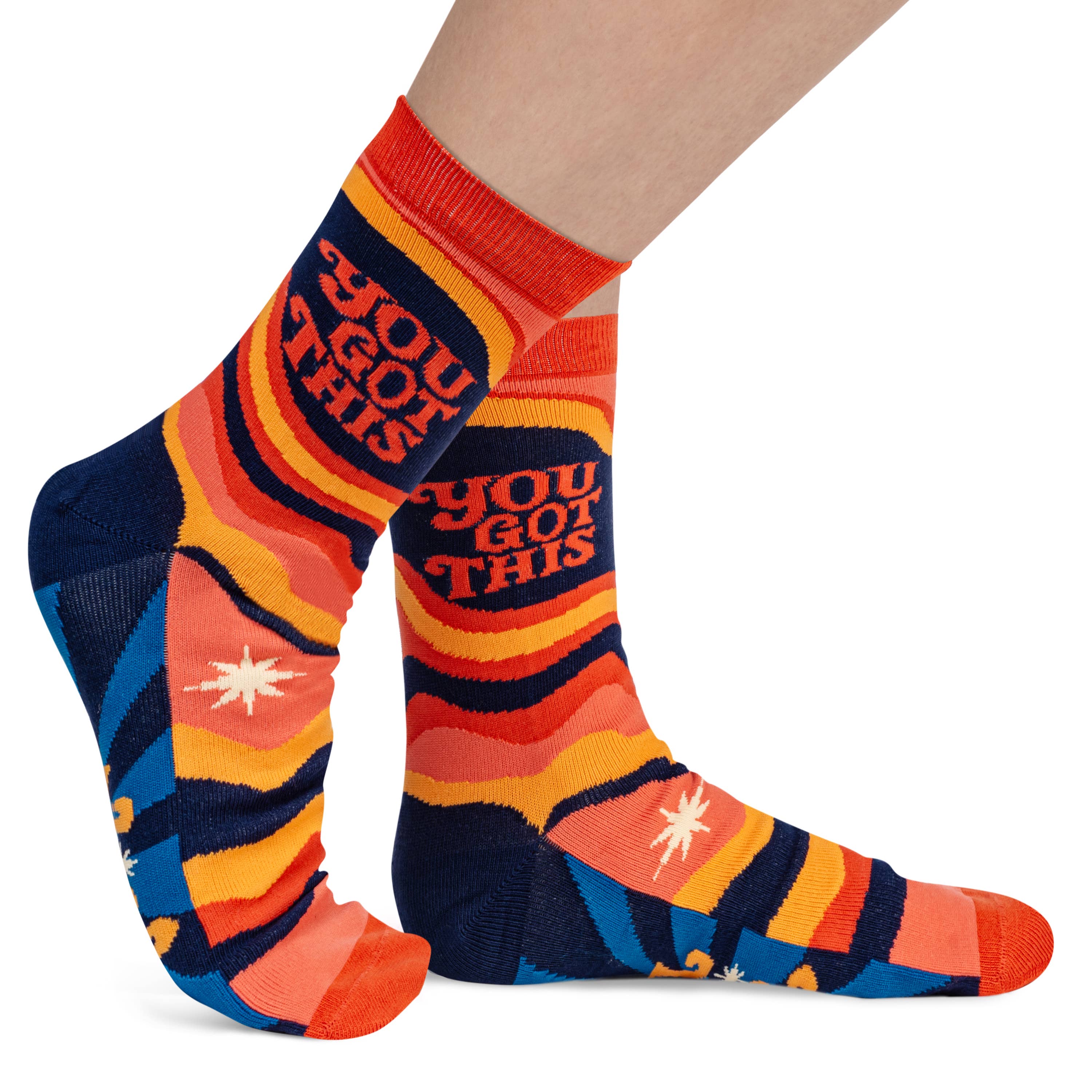 You Got This Funky Positive Affirmation Socks