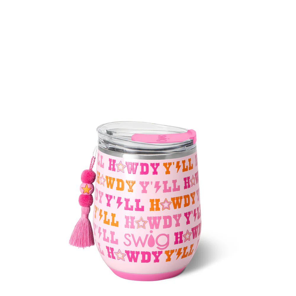 Howdy Y'all Stemless Wine Cup 12 oz