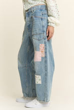 Patchwork Vintage Wash Denim Jean