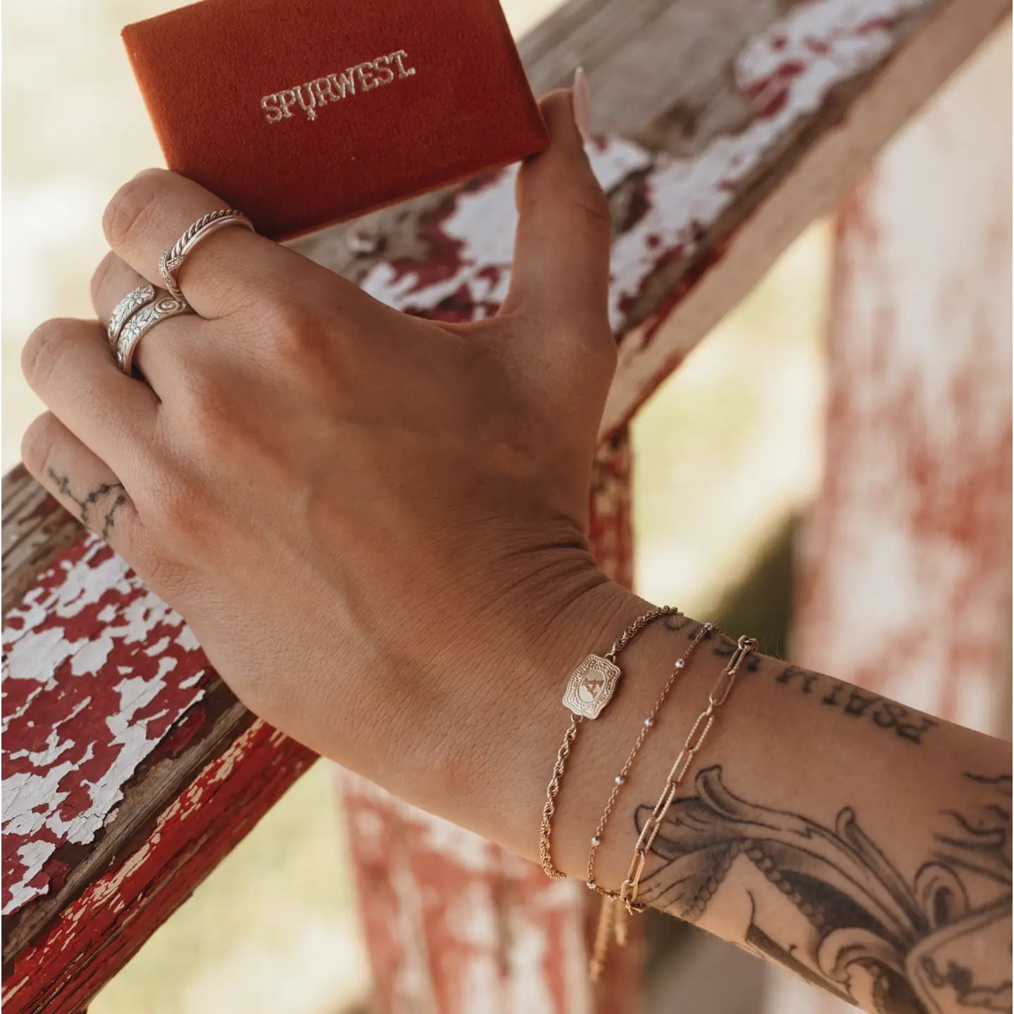 Ultra Mini Belt Buckle Bracelet (Initial)