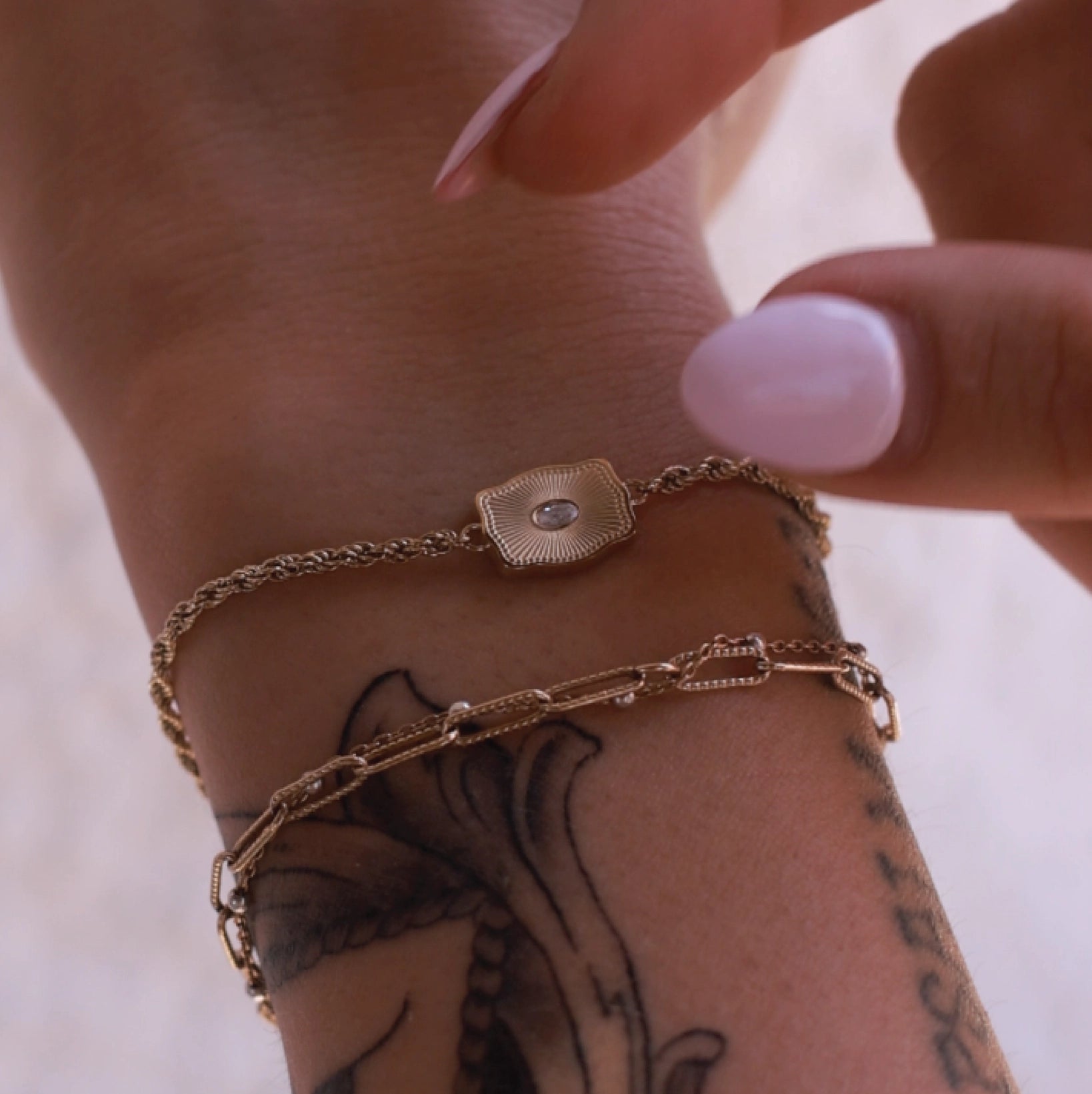 Ultra Mini Belt Buckle Bracelet (Initial)