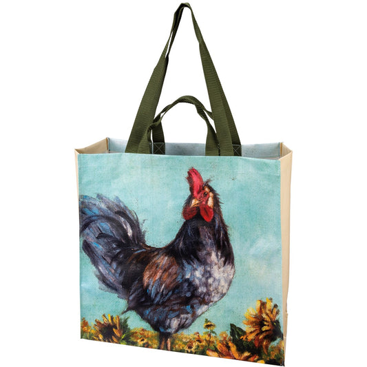 Market Tote - Rooster & Cow