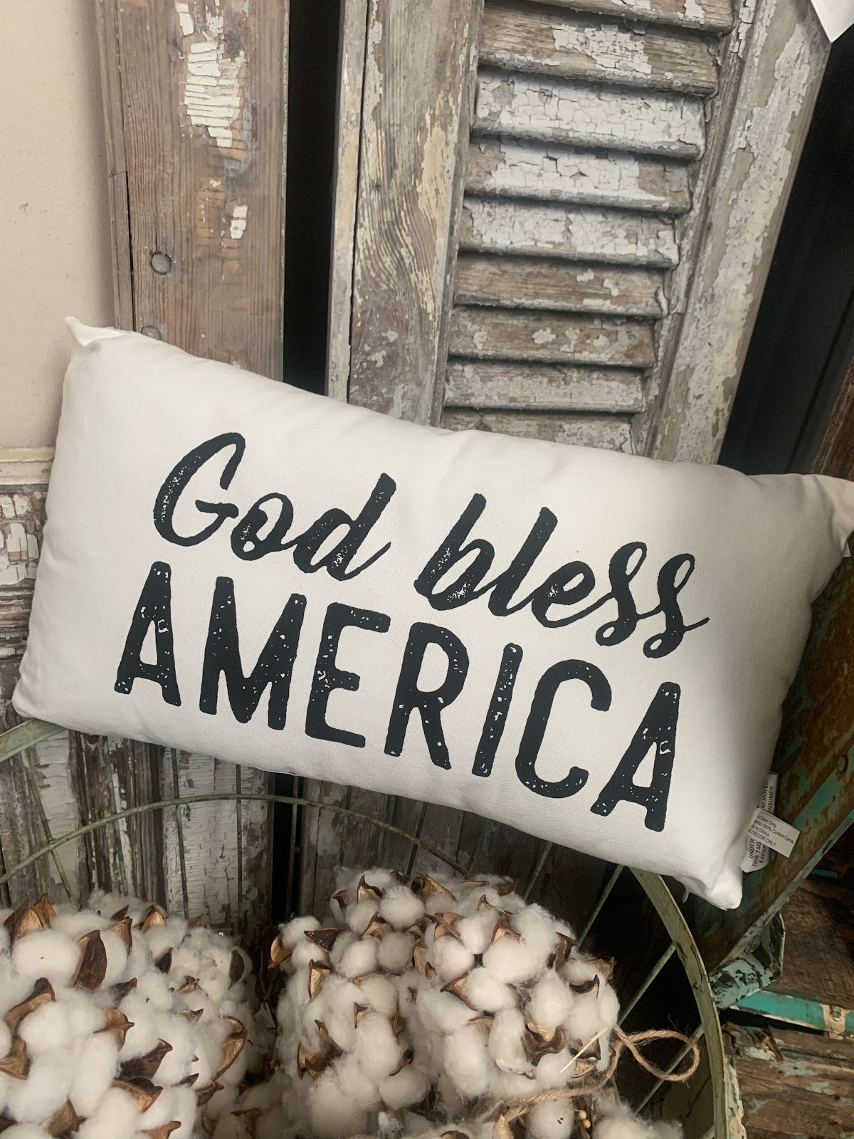 God Bless America Pillow